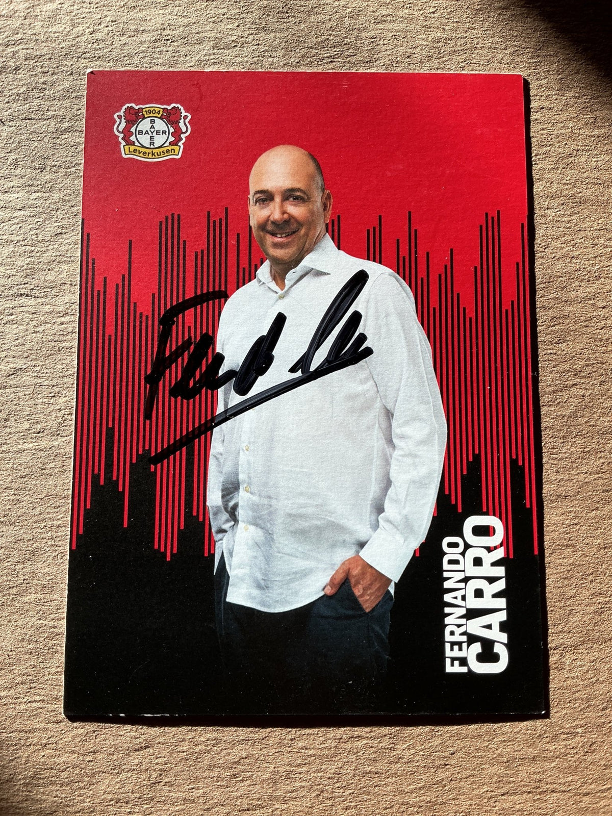 Fernando Carro, Spain 🇪🇸 Bayer 04 Leverkusen 2022/23 hand signed - Autographs-World