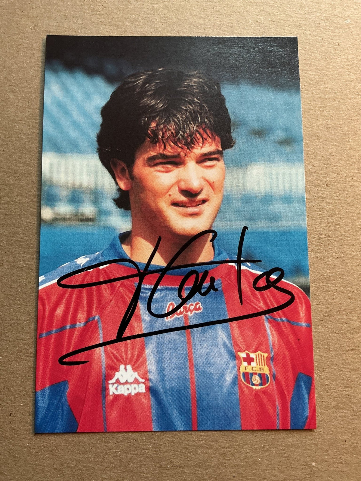 Fernando Couto, Portugal 🇵🇹 FC Barcelona 1997/98 hand signed - Autographs-World