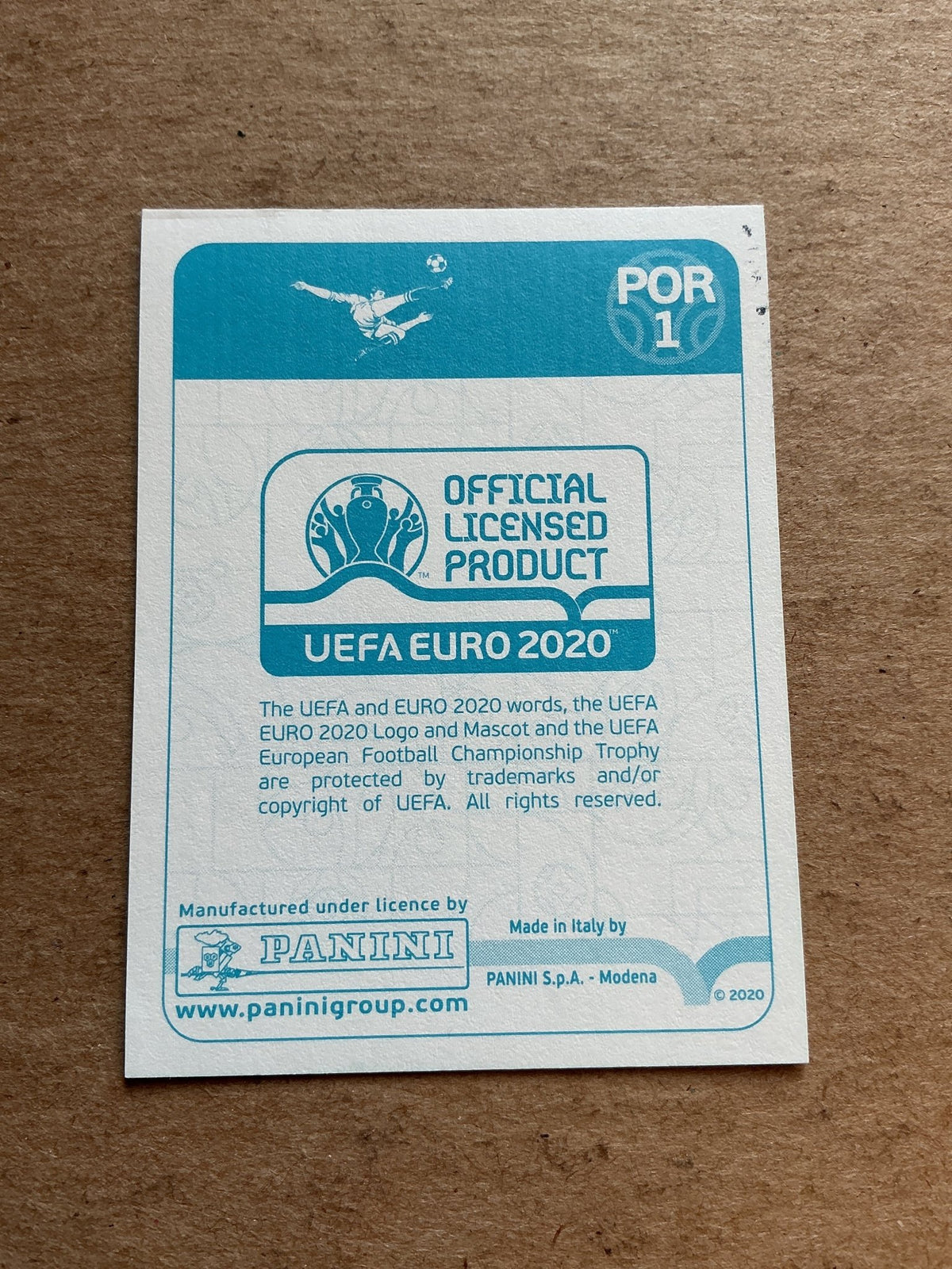 Fernando Santos, Portugal 🇵🇹 UEFA Euro 2020 Panini hand signed - Autographs-World