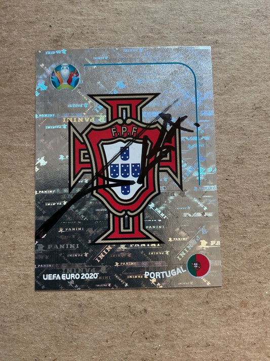 Fernando Santos, Portugal 🇵🇹 UEFA Euro 2020 Panini hand signed - Autographs-World