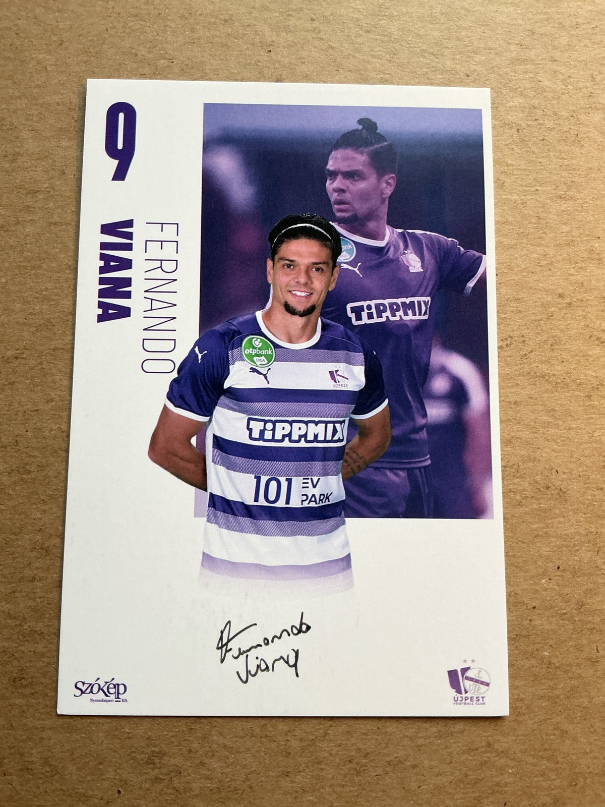 Fernando Viana, Brazil 🇧🇷 Újpest FC 2021/22 hand signed - Autographs-World