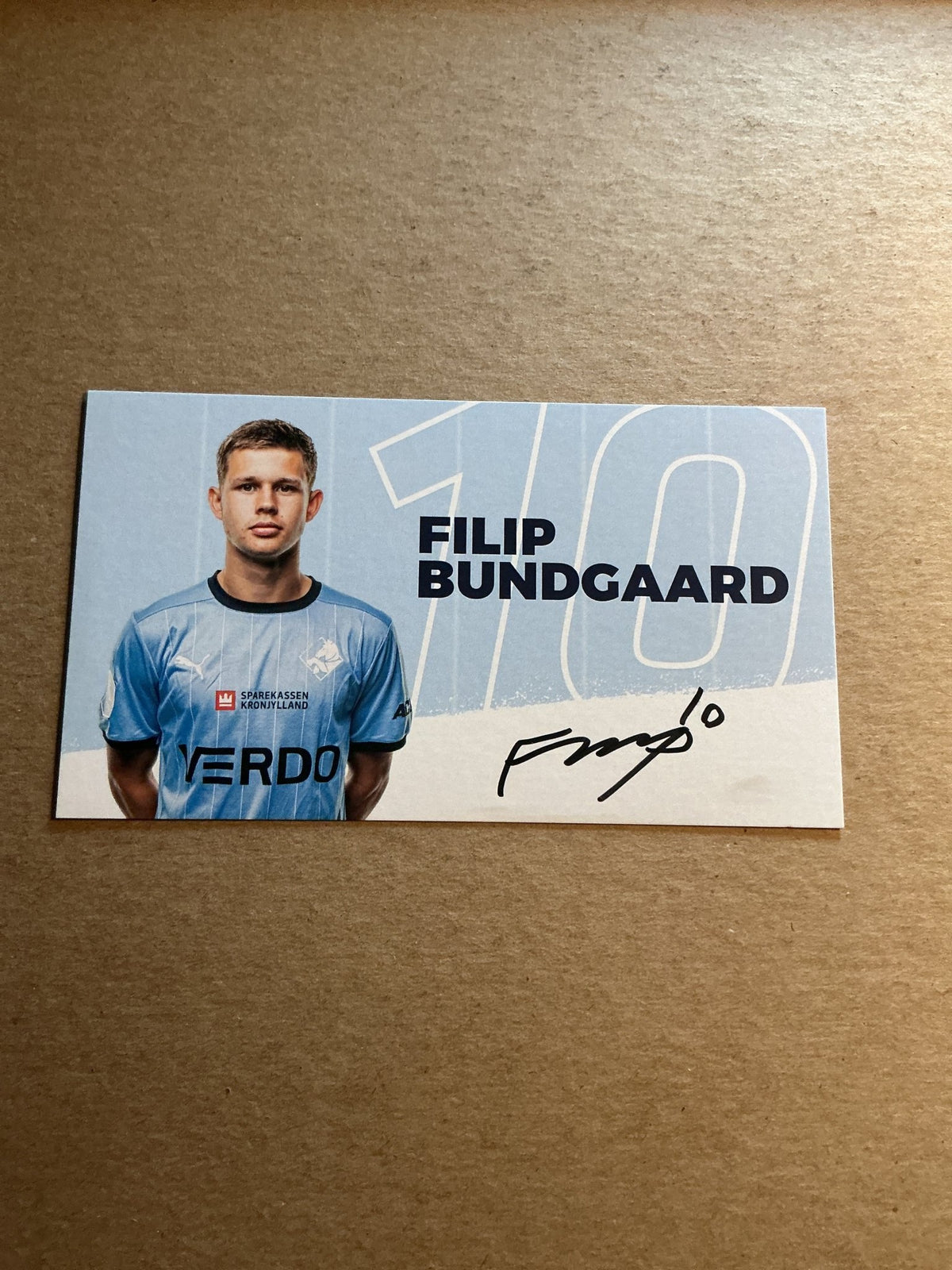 Filip Bundgaard, Denmark 🇩🇰 Randers FC 2023/24 hand signed - Autographs-World