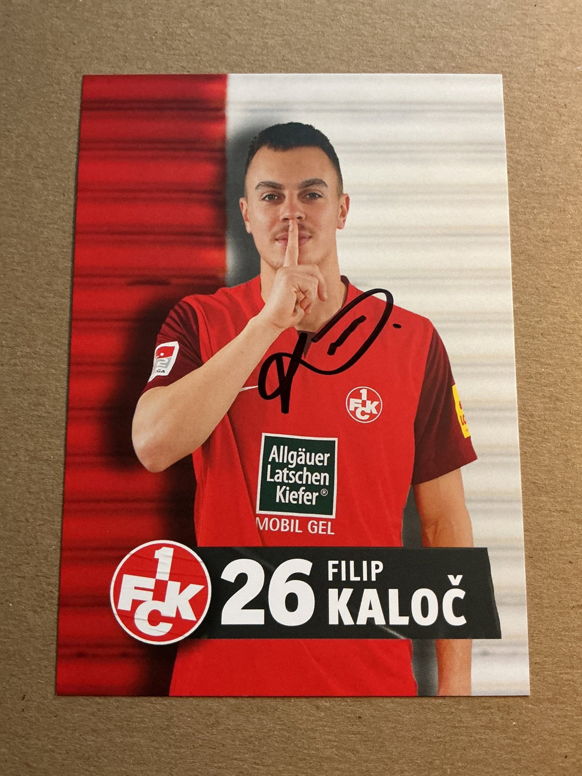 Filip Kaloč, Czech Republic 🇨🇿 1.FC Kaiserslautern 2023/24 hand signed - Autographs-World