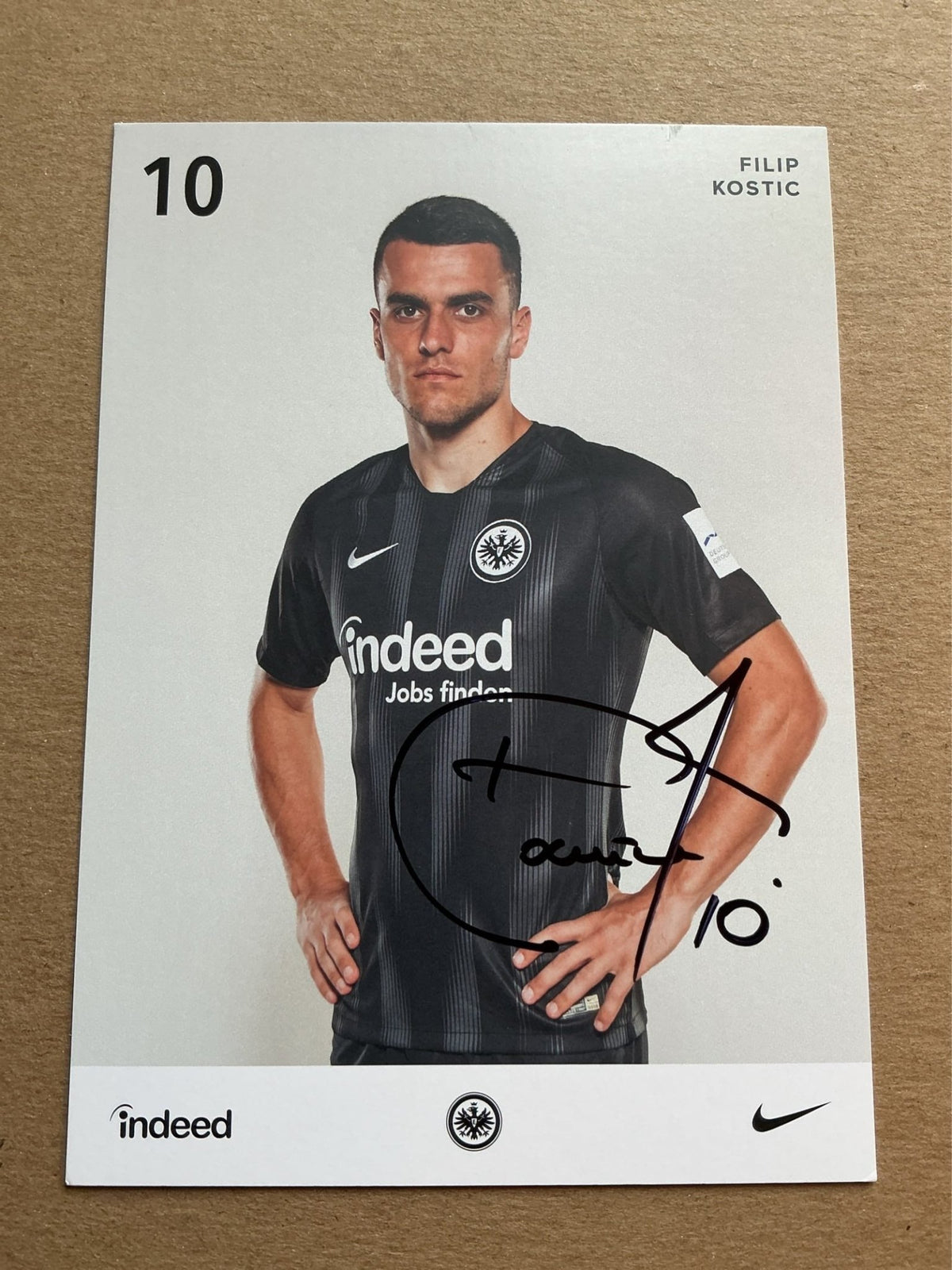 Filip Kostić, Serbia 🇷🇸 Eintracht Frankfurt 2018/19 hand signed - Autographs-World