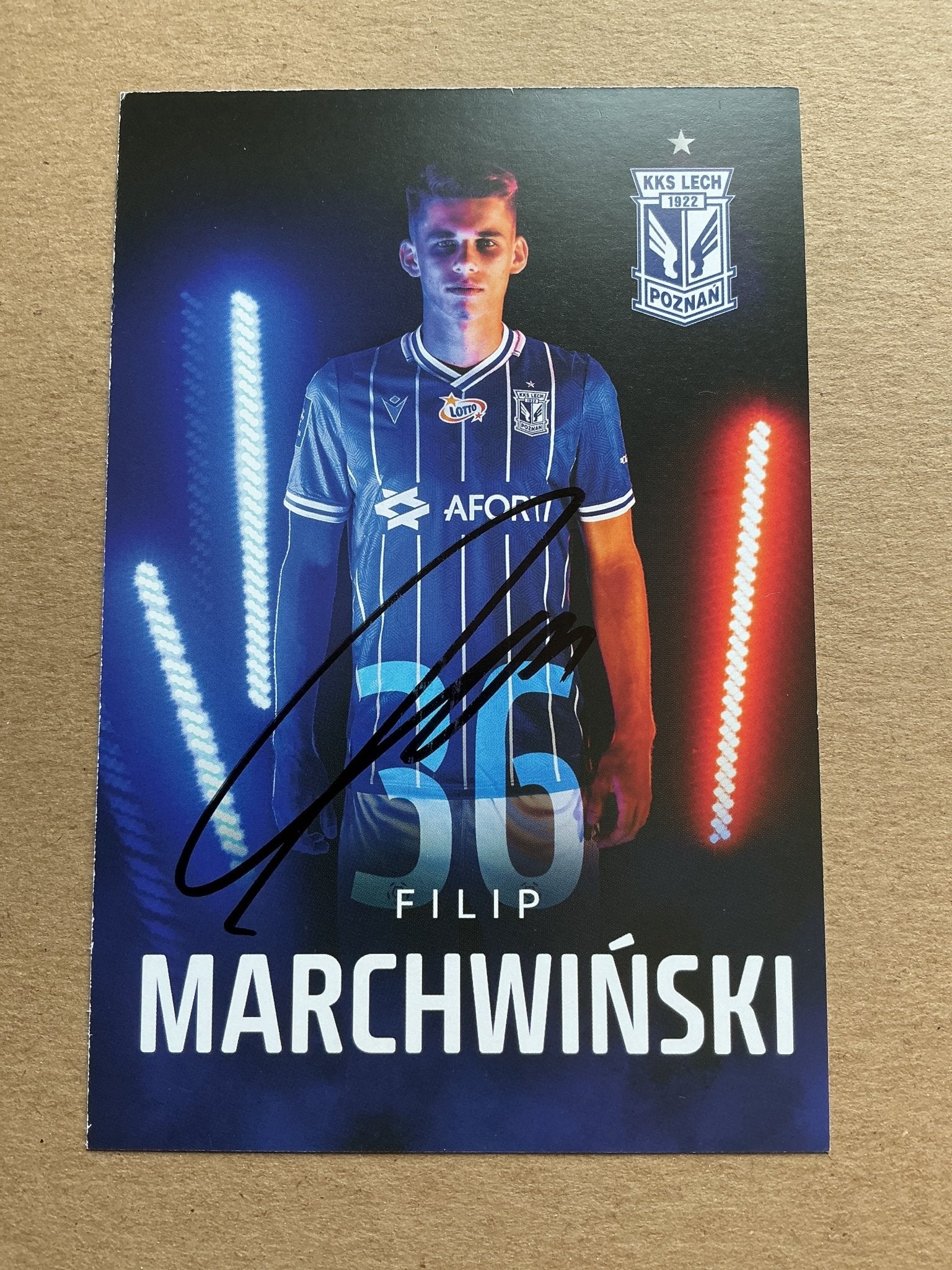 Filip Marchwiński, Poland 🇵🇱 Lech Poznań 2019/20 hand signed - Autographs-World