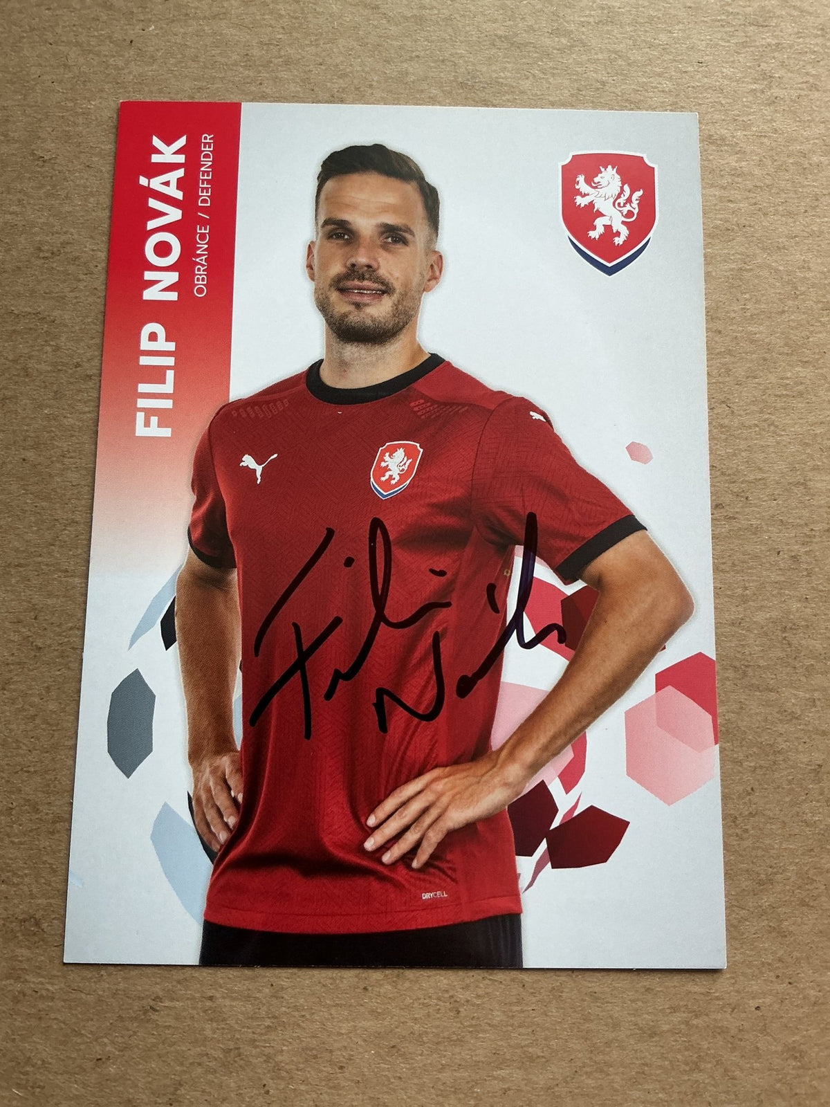 Filip Novák, Czech Republic 🇨🇿 UEFA Euro Cup 2020 hand signed - Autographs-World