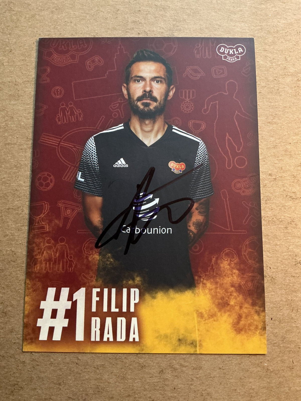 Filip Rada, Czech Republic 🇨🇿 FK Dukla Prague 2021/22 hand signed - Autographs-World