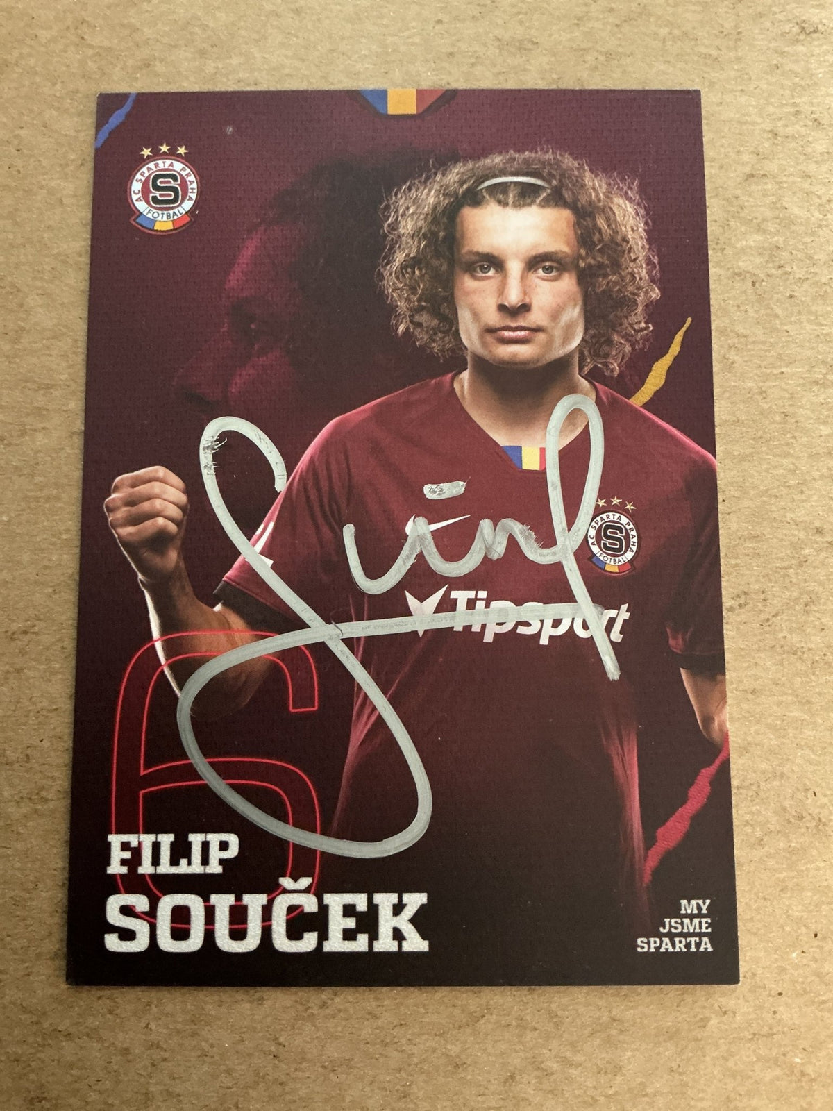 Filip Souček, Czech Republic 🇨🇿 AC Sparta Prague 2020/21 hand signed - Autographs-World