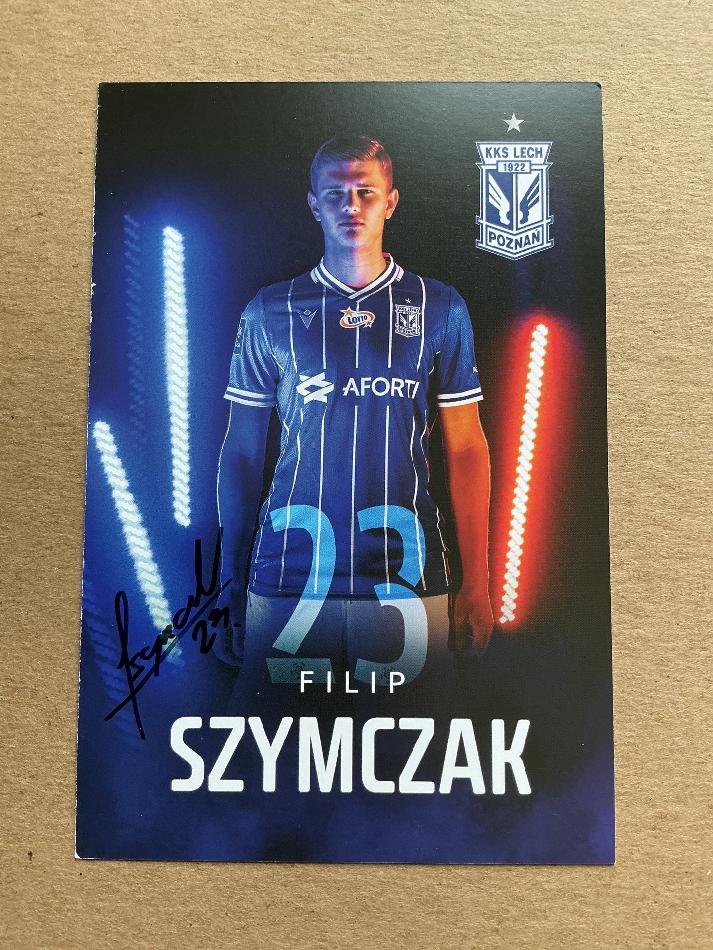 Filip Szymczak, Poland 🇵🇱 Lech Poznań 2019/20 hand signed - Autographs-World