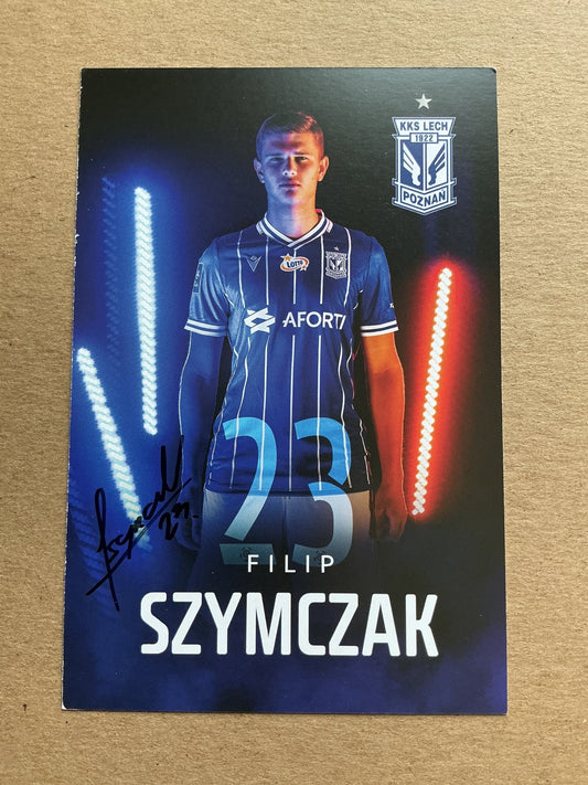 Filip Szymczak, Poland 🇵🇱 Lech Poznań 2019/20 hand signed - Autographs-World
