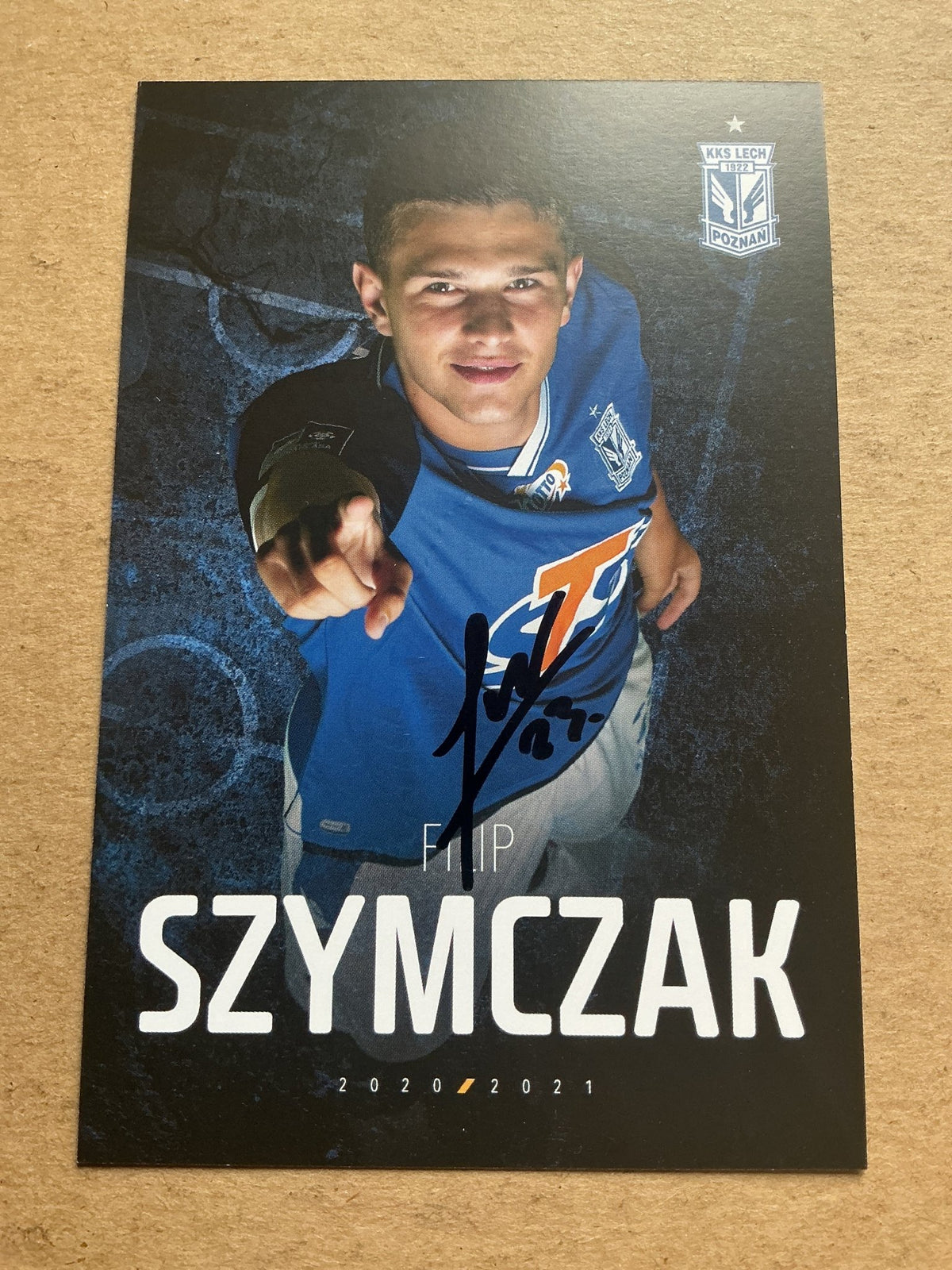 Filip Szymczak, Poland 🇵🇱 Lech Poznań 2020/21 hand signed - Autographs-World