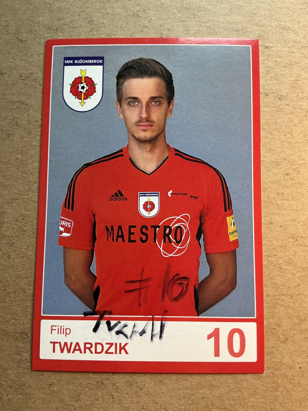 Filip Twardzik, Slovakia 🇸🇰 MFK Ružomberok 2021/22 hand signed - Autographs-World