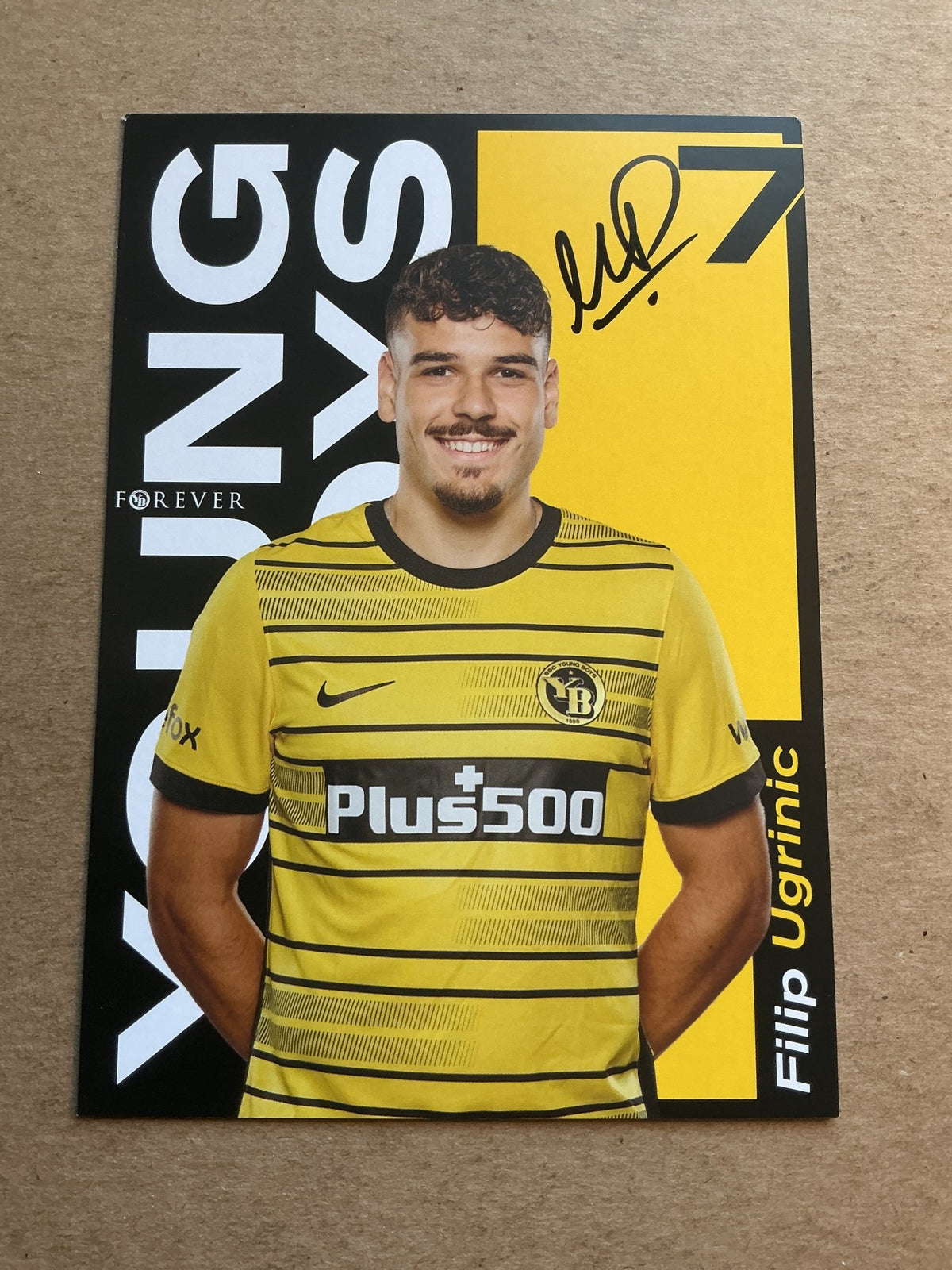 Filip Ugrinic, Switzerland 🇨🇭 BSC Young Boys Bern 2022/23 hand signed - Autographs-World