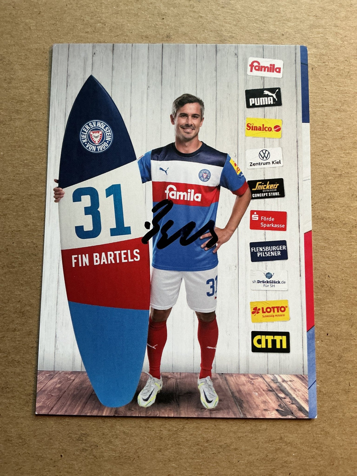 Fin Bartels, Germany 🇩🇪 Holstein Kiel 2022/23 hand signed - Autographs-World