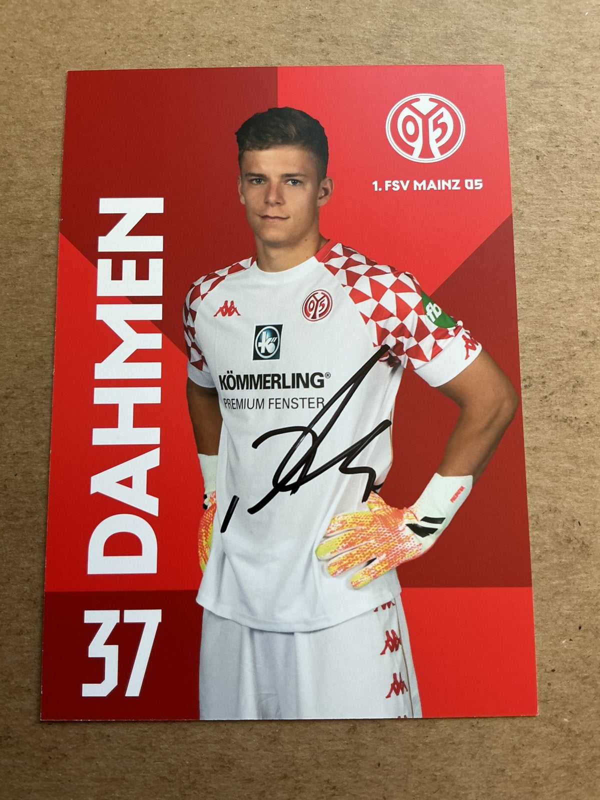 Finn Dahmen, Germany 🇩🇪 FSV Mainz 05 2020/21 hand signed - Autographs-World
