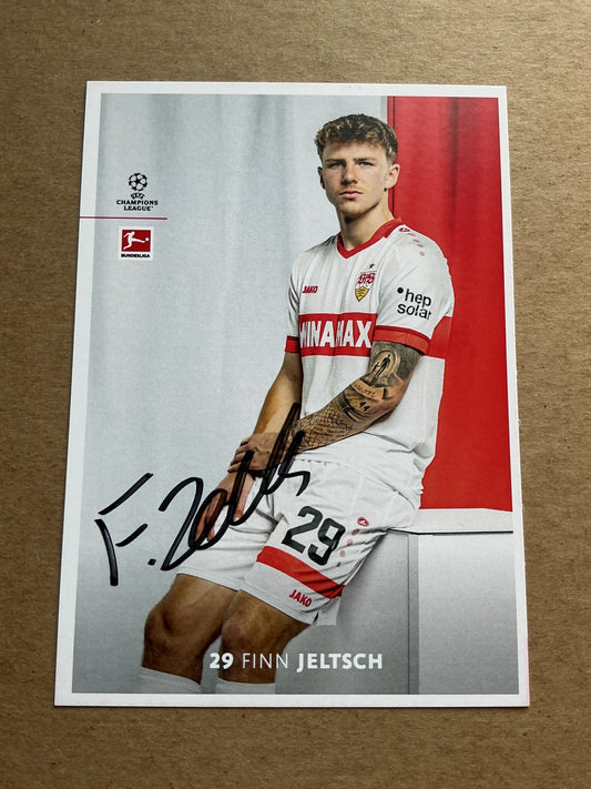 Finn Jeltsch, Germany 🇩🇪 VfB Stuttgart 2024/25 hand signed - Autographs-World