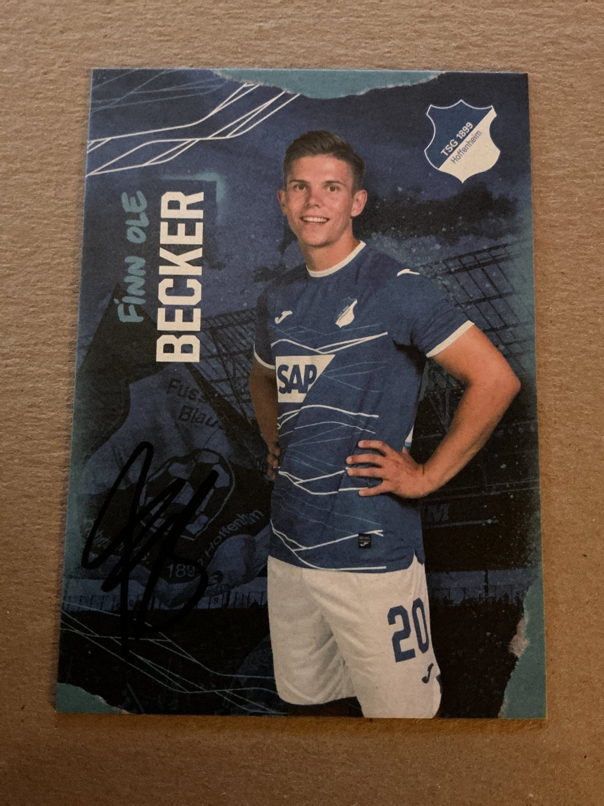 Finn Ole Becker, Germany 🇩🇪 TSG 1899 Hoffenheim 2022/23 hand signed - Autographs-World