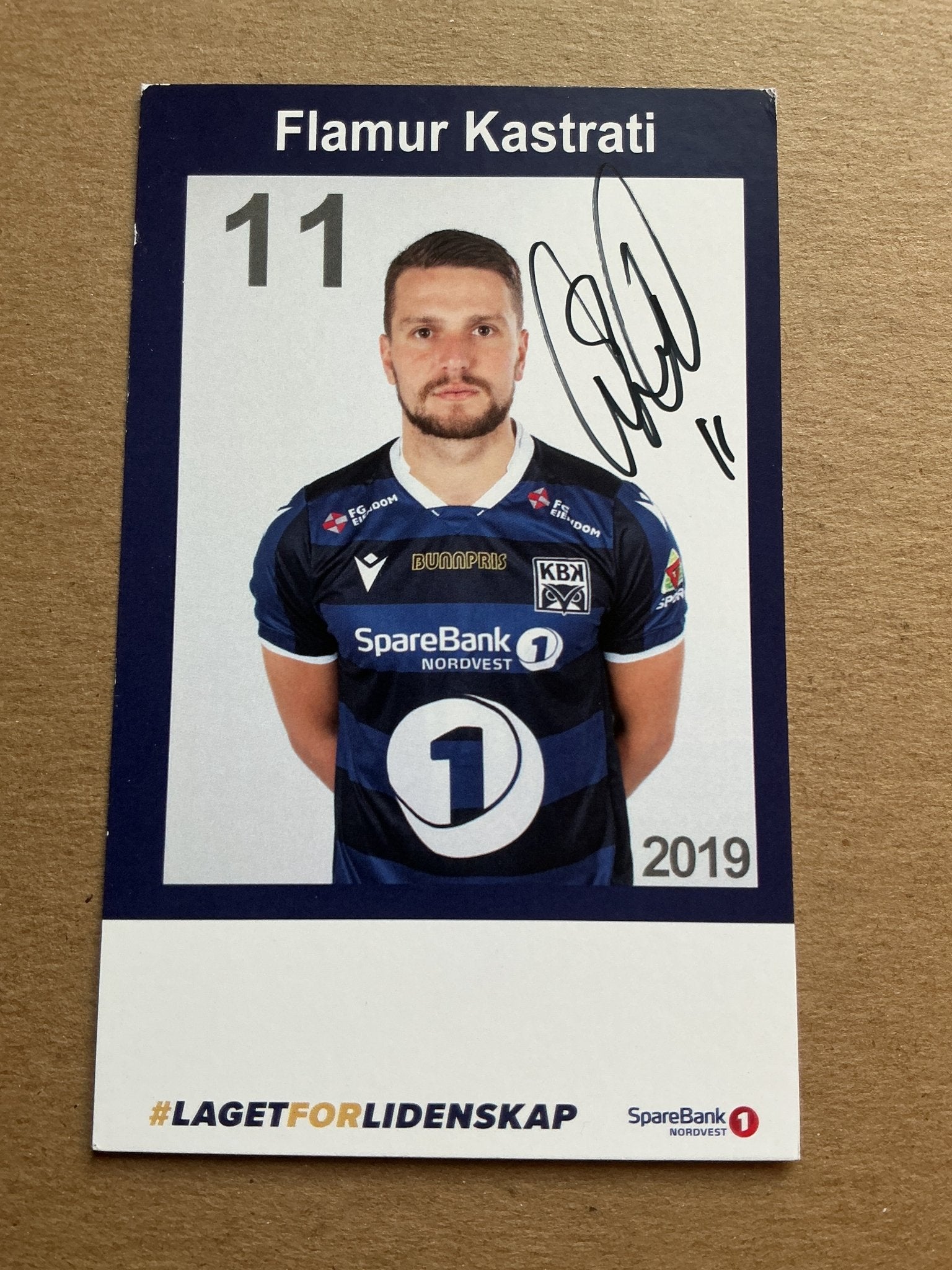 Flamur Kastrati, Kosovo 🇽🇰 Kristiansund BK 2019/20 hand signed - Autographs-World