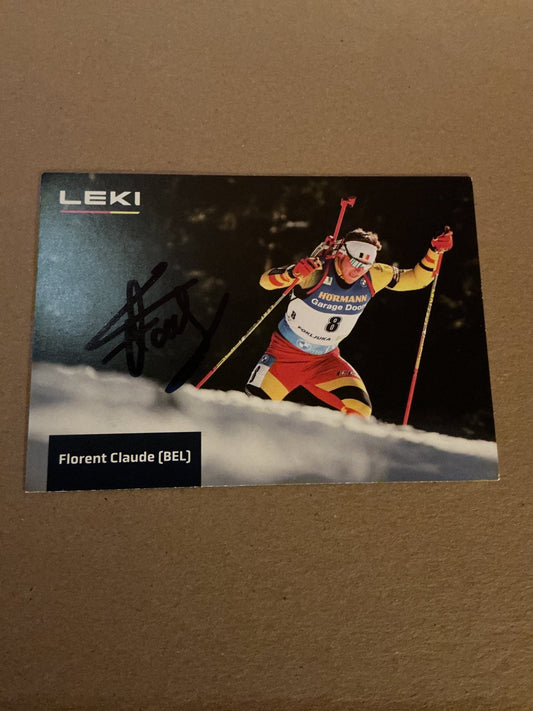 Florent Claude, Belgium 🇧🇪 Biathlon 2023/24 hand signed - Autographs-World