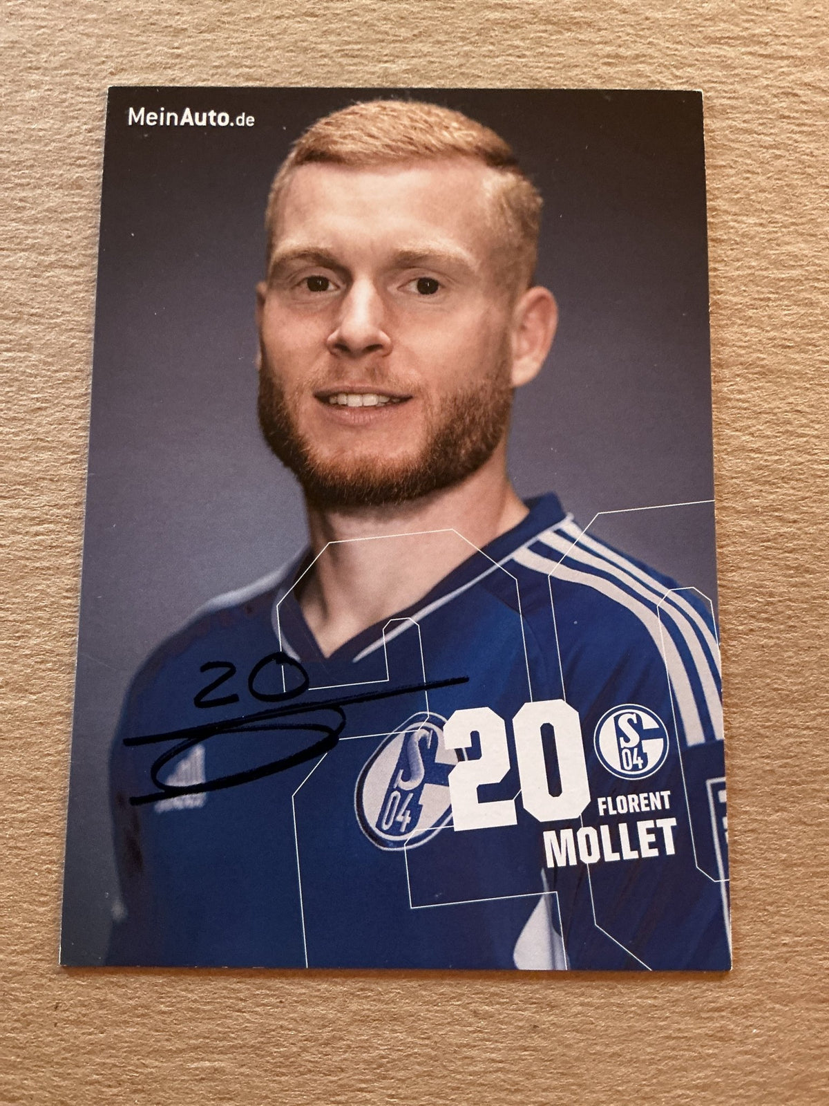 Florent Mollet, France 🇫🇷 FC Schalke 04 2022/23 hand signed - Autographs-World