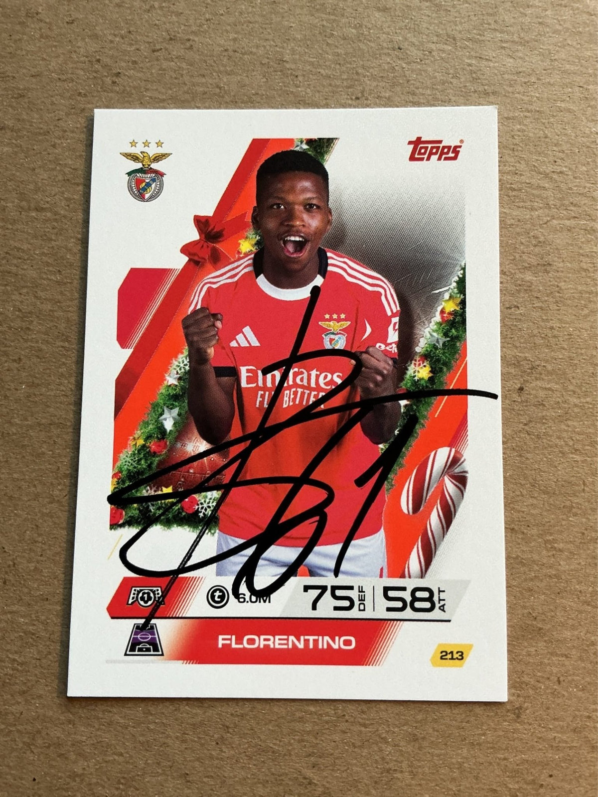 Florentino, Portugal 🇵🇹 SL Benfica 2025/26 hand signed - Autographs-World