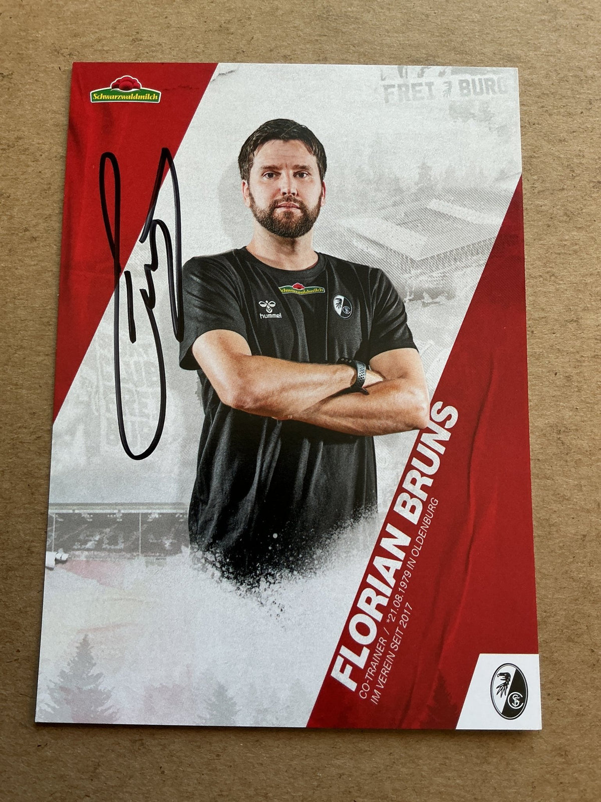 Florian Bruns, Germany 🇩🇪 SC Freiburg 2020/21 hand signed - Autographs-World