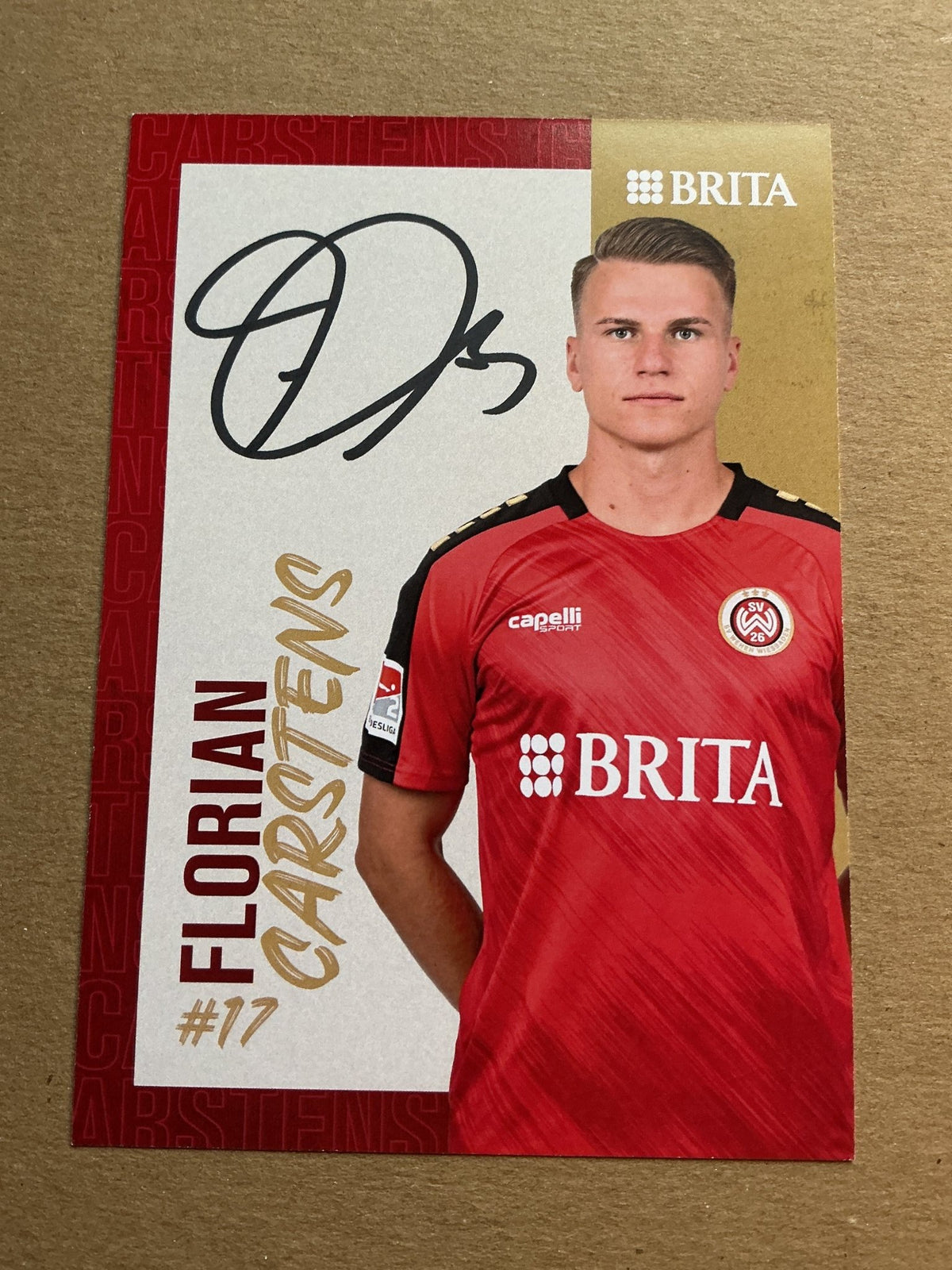 Florian Carstens, Germany 🇩🇪 SV Wehen Wiesbaden 2023/24 hand signed - Autographs-World