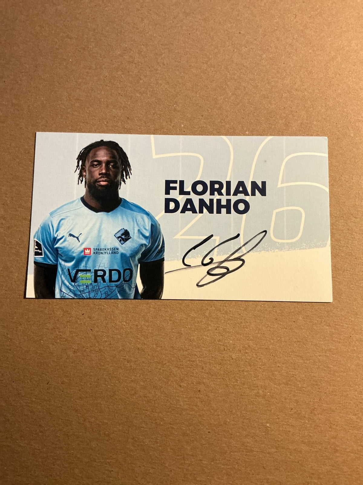 Florian Danho, France 🇫🇷 Randers FC 2024/25 hand signed - Autographs-World