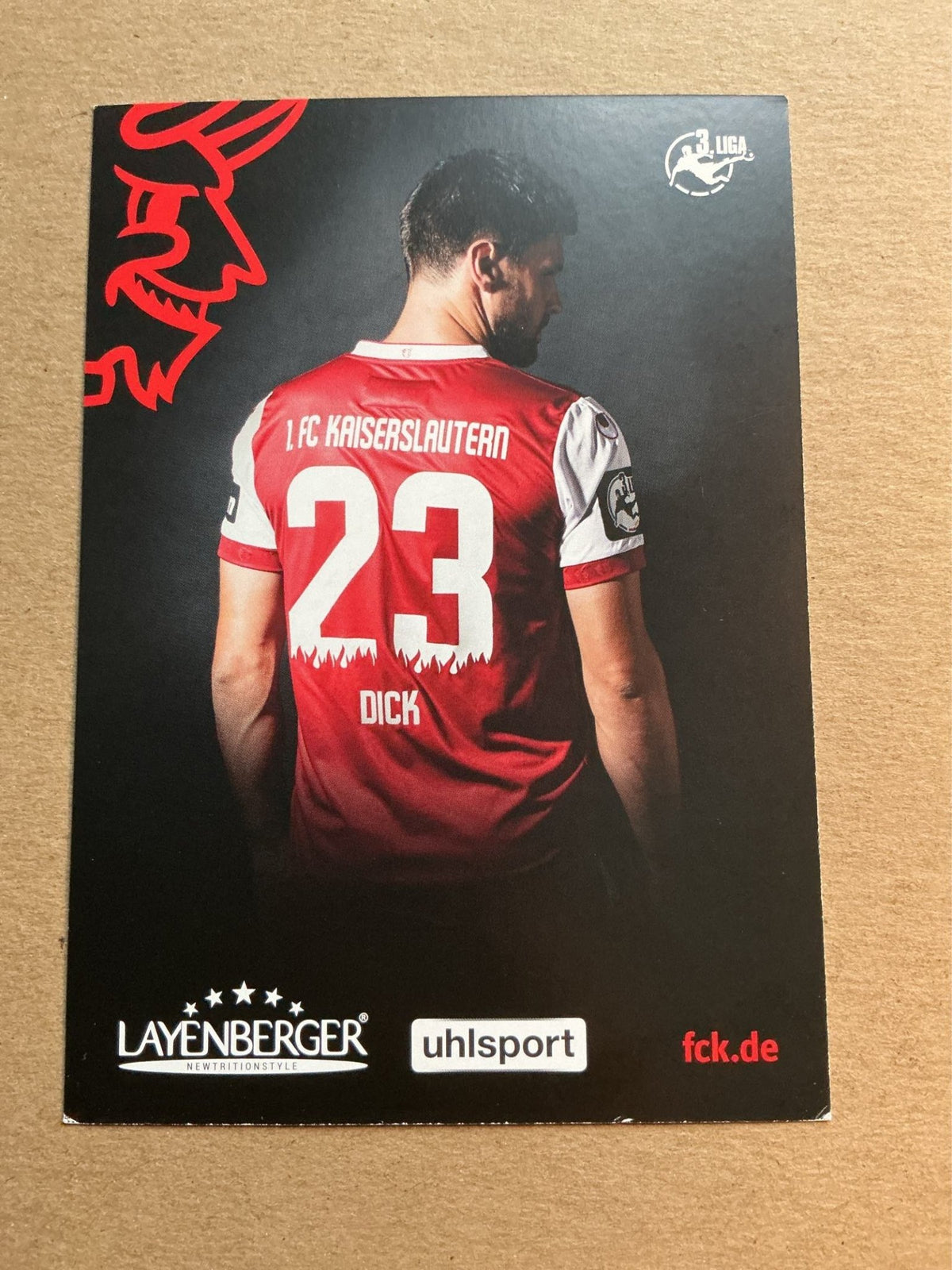Florian Dick, Germany 🇩🇪 1.FC Kaiserslautern 2018/19 hand signed - Autographs-World