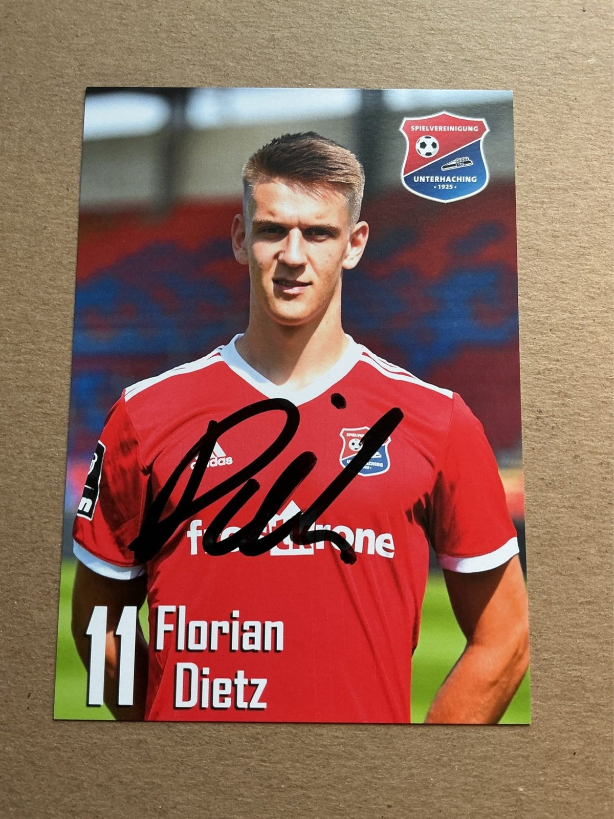 Florian Dietz, Germany 🇩🇪 SpVgg Unterhaching 2019/20 hand signed - Autographs-World