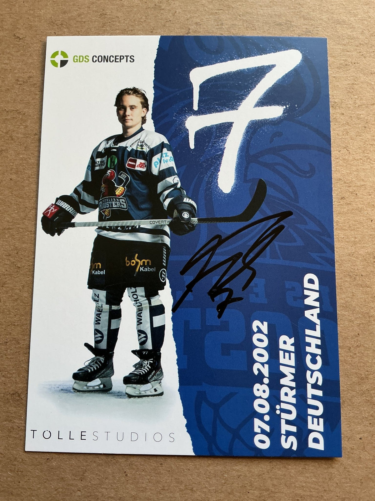 Florian Elias, Germany 🇩🇪 Iserlohn Roosters 2023/24 hand signed - Autographs-World