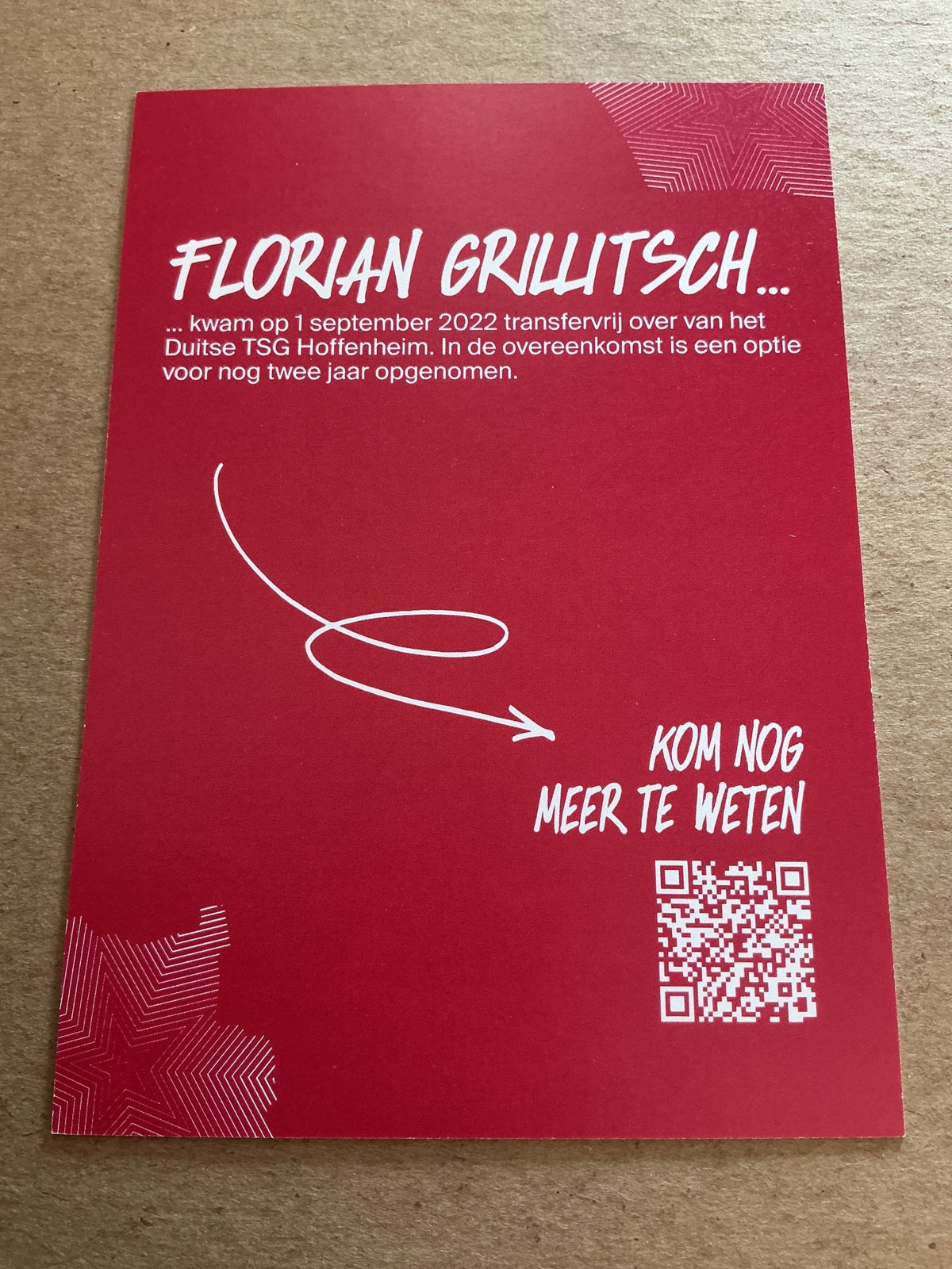Florian Grillitsch, Austria 🇦🇹 Ajax Amsterdam 2022/23 hand signed - Autographs-World