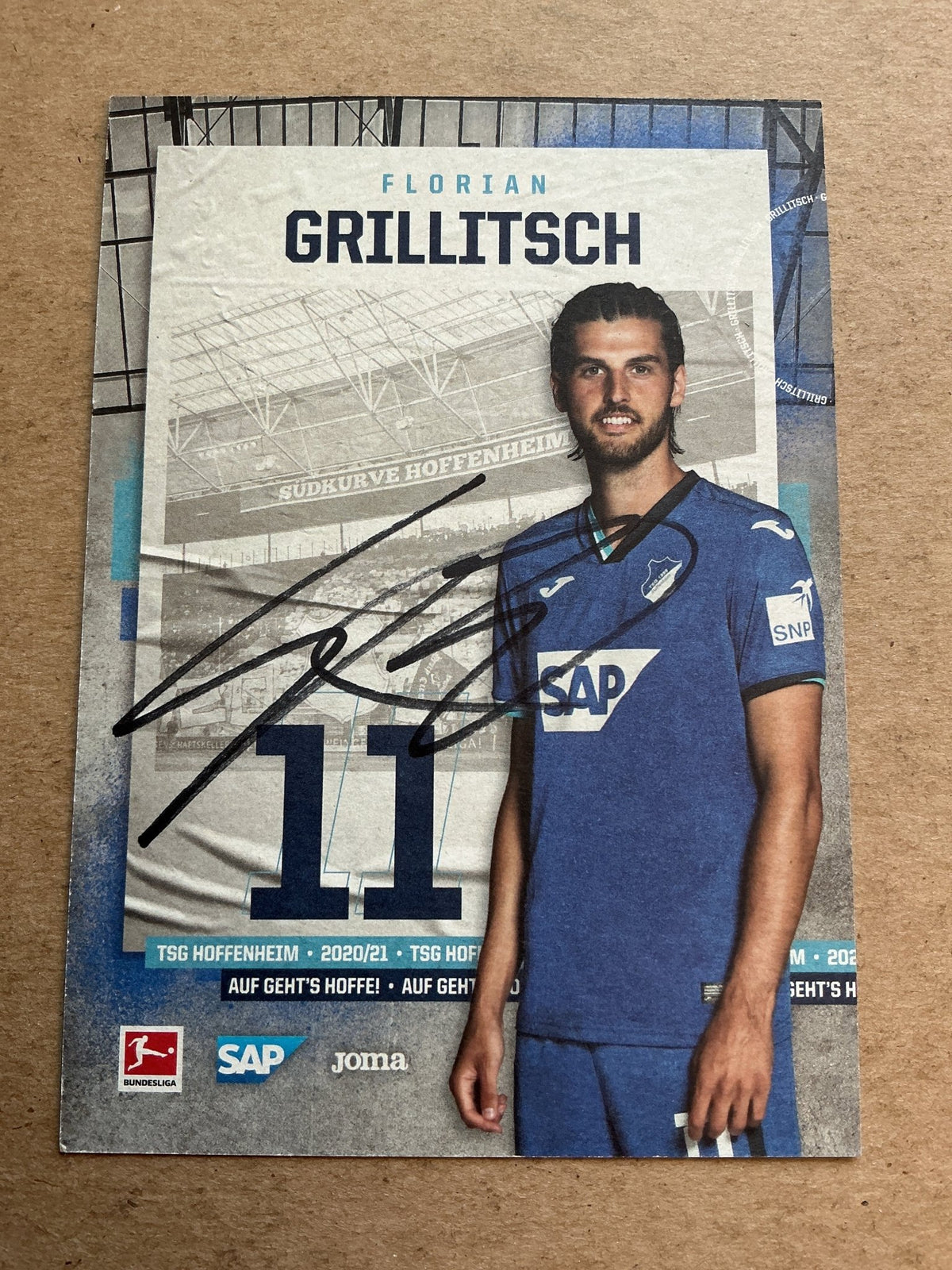 Florian Grillitsch, Austria 🇦🇹 TSG 1899 Hoffenheim 2020/21 hand signed - Autographs-World
