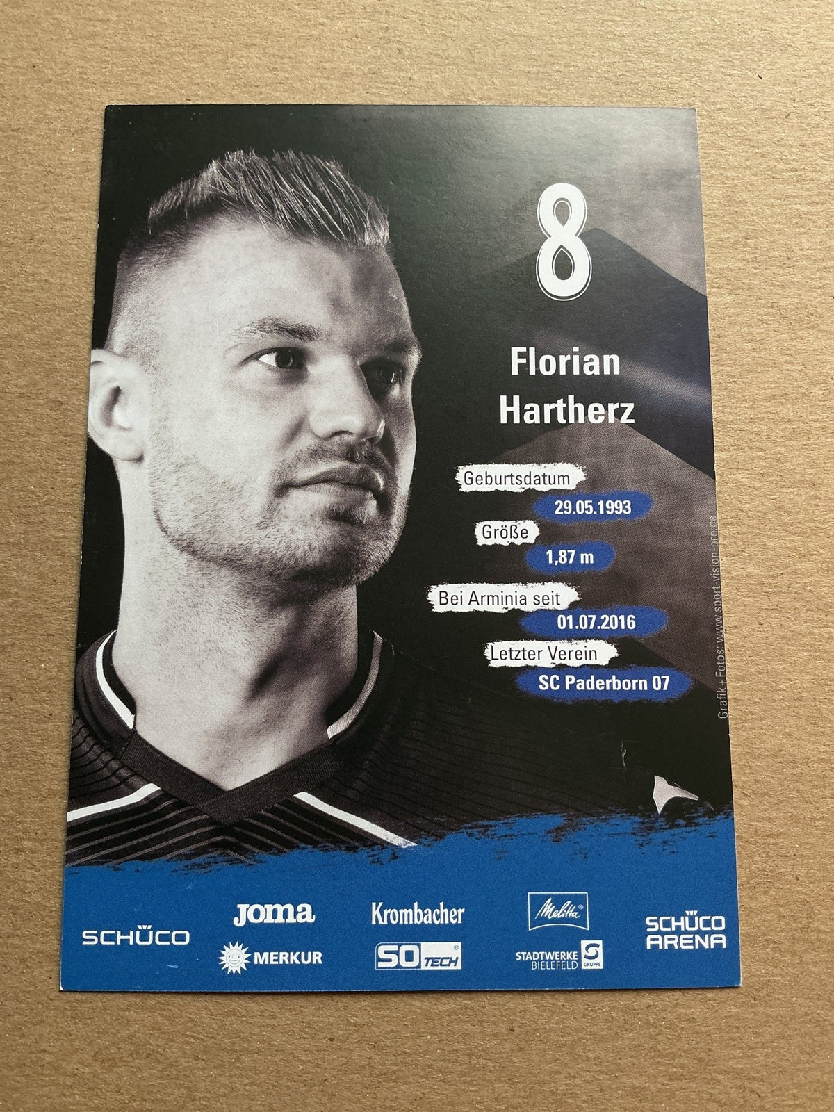 Florian Hartherz, Germany 🇩🇪 Arminia Bielefeld 2019/20 hand signed - Autographs-World