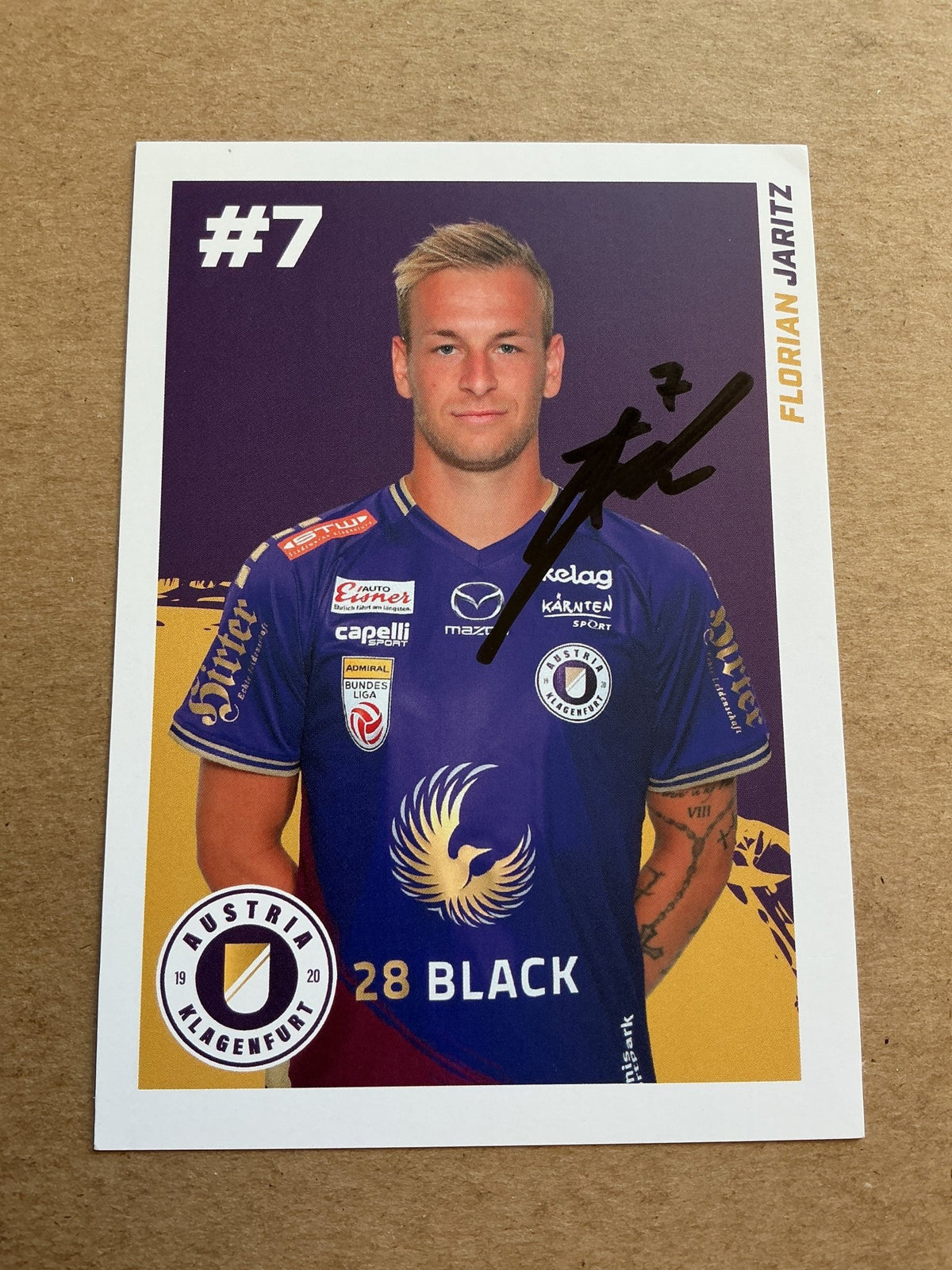 Florian Jaritz, Austria 🇦🇹 Austria Klagenfurt 2022/23 hand signed - Autographs-World