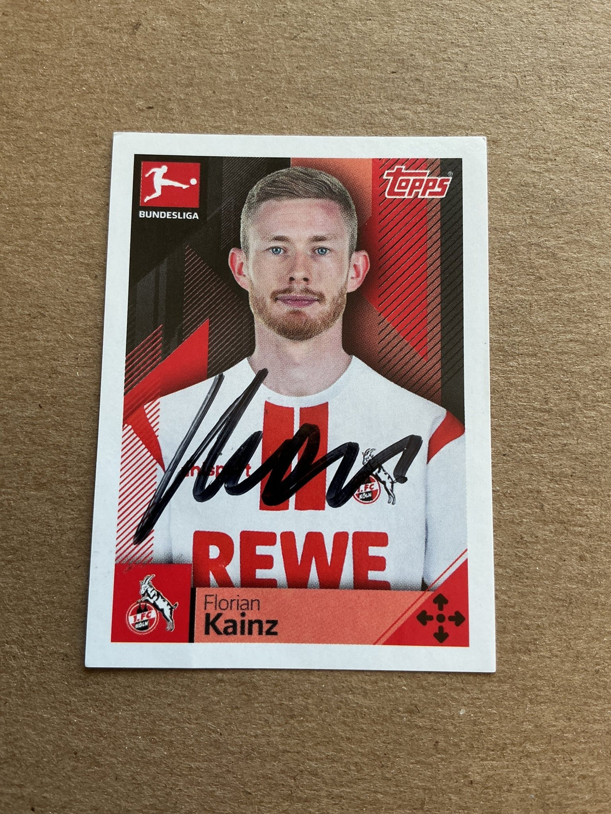 Florian Kainz, Austria 🇦🇹 1.FC Köln 2020/21 Topps hand signed - Autographs-World
