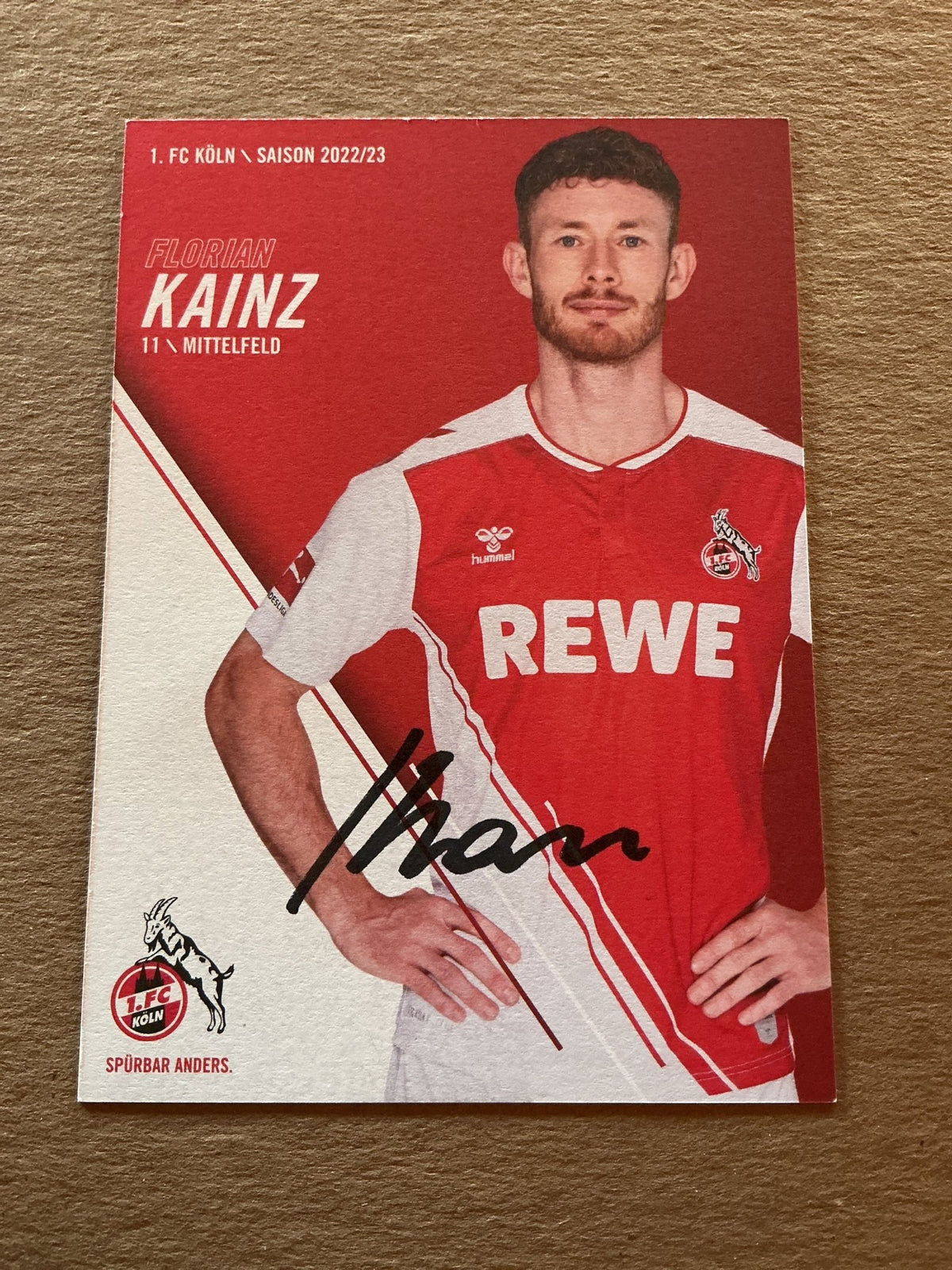 Florian Kainz, Austria 🇦🇹 1.FC Köln 2022/23 hand signed - Autographs-World
