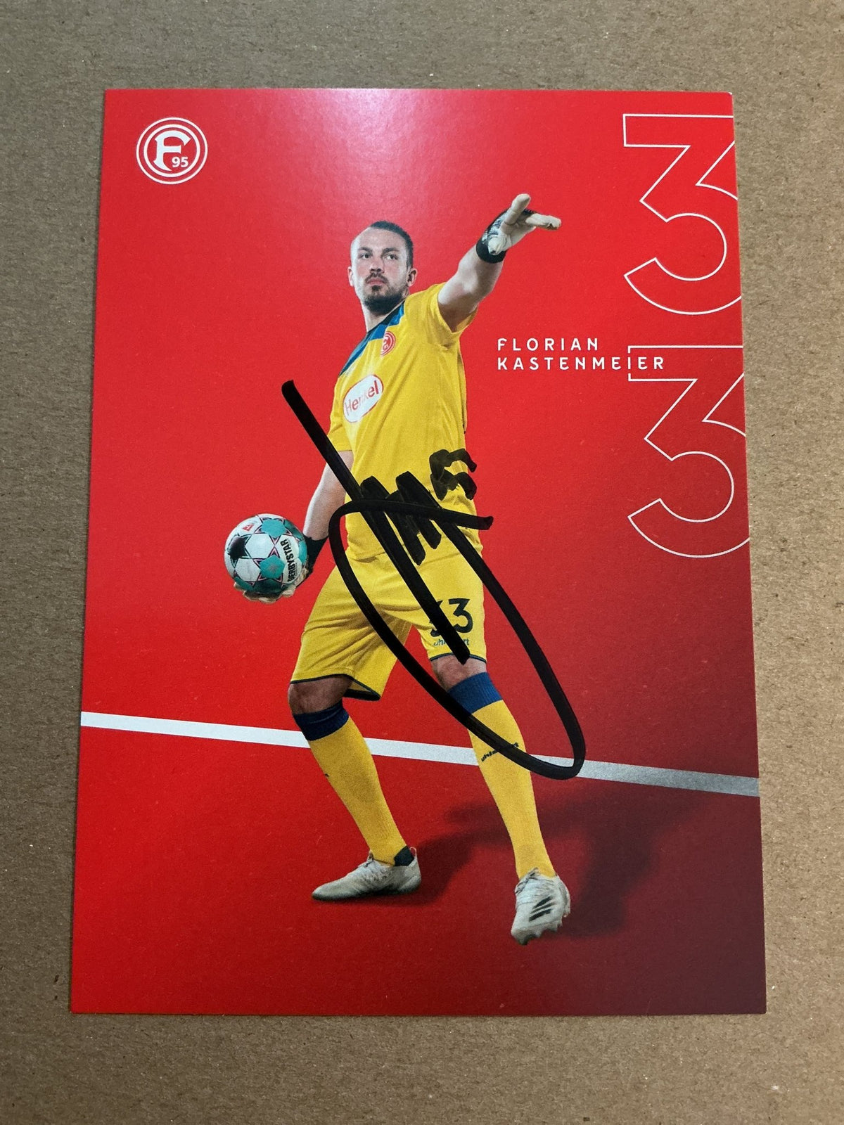 Florian Kastenmeier, Germany 🇩🇪 Fortuna Düsseldorf 2020/21 hand signed - Autographs-World