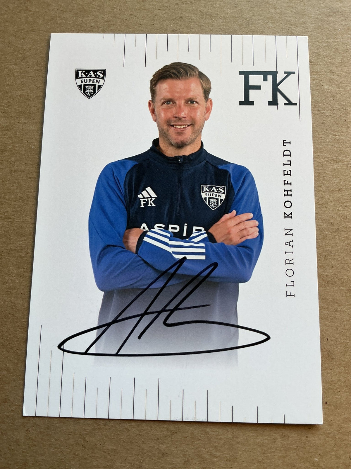 Florian Kohfeldt, Germany 🇩🇪 KAS Eupen 2023/24 hand signed - Autographs-World