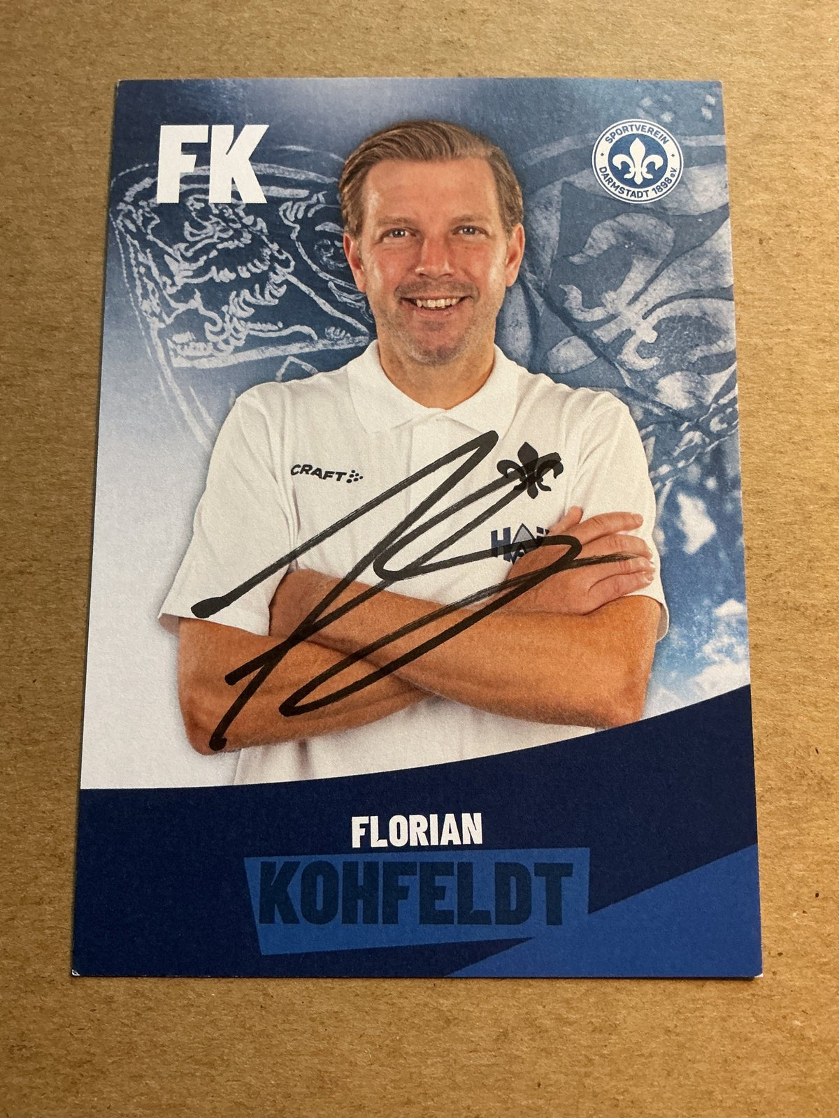 Florian Kohfeldt, Germany 🇩🇪 SV Darmstadt 98 2023/24 hand signed - Autographs-World