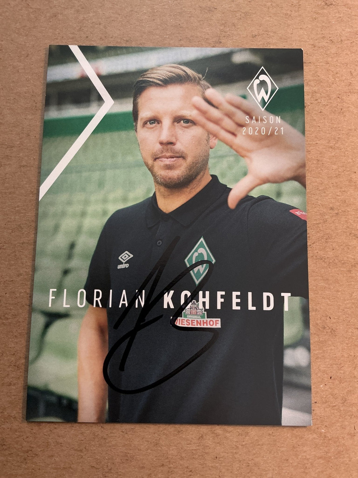 Florian Kohfeldt, Germany 🇩🇪 SV Werder Bremen 2020/21 hand signed - Autographs-World