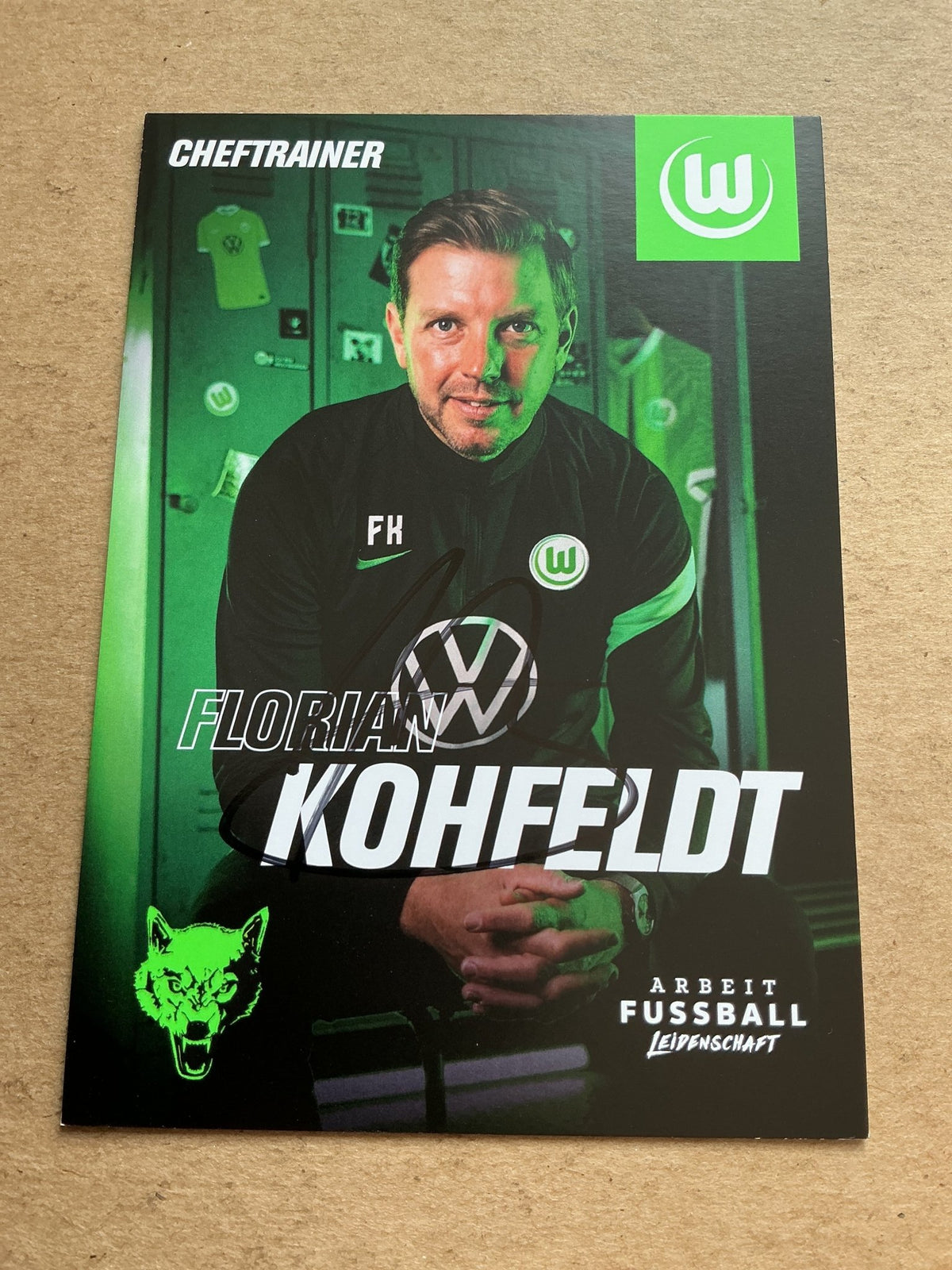 Florian Kohfeldt, Germany 🇩🇪 VfL Wolfsburg 2021/22 hand signed - Autographs-World