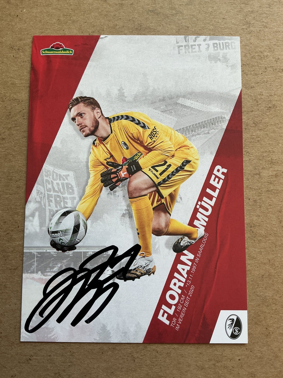 Florian Müller, Germany 🇩🇪 SC Freiburg 2020/21 hand signed - Autographs-World