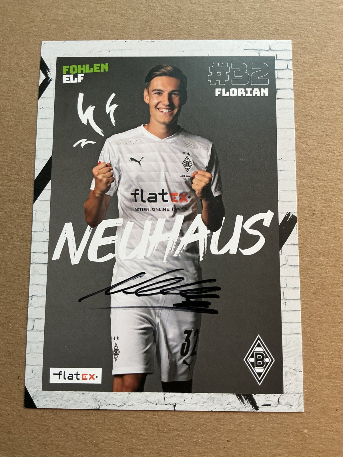 Florian Neuhaus, Germany 🇩🇪 Borussia Mönchengladbach 2020/21 hand signed - Autographs-World