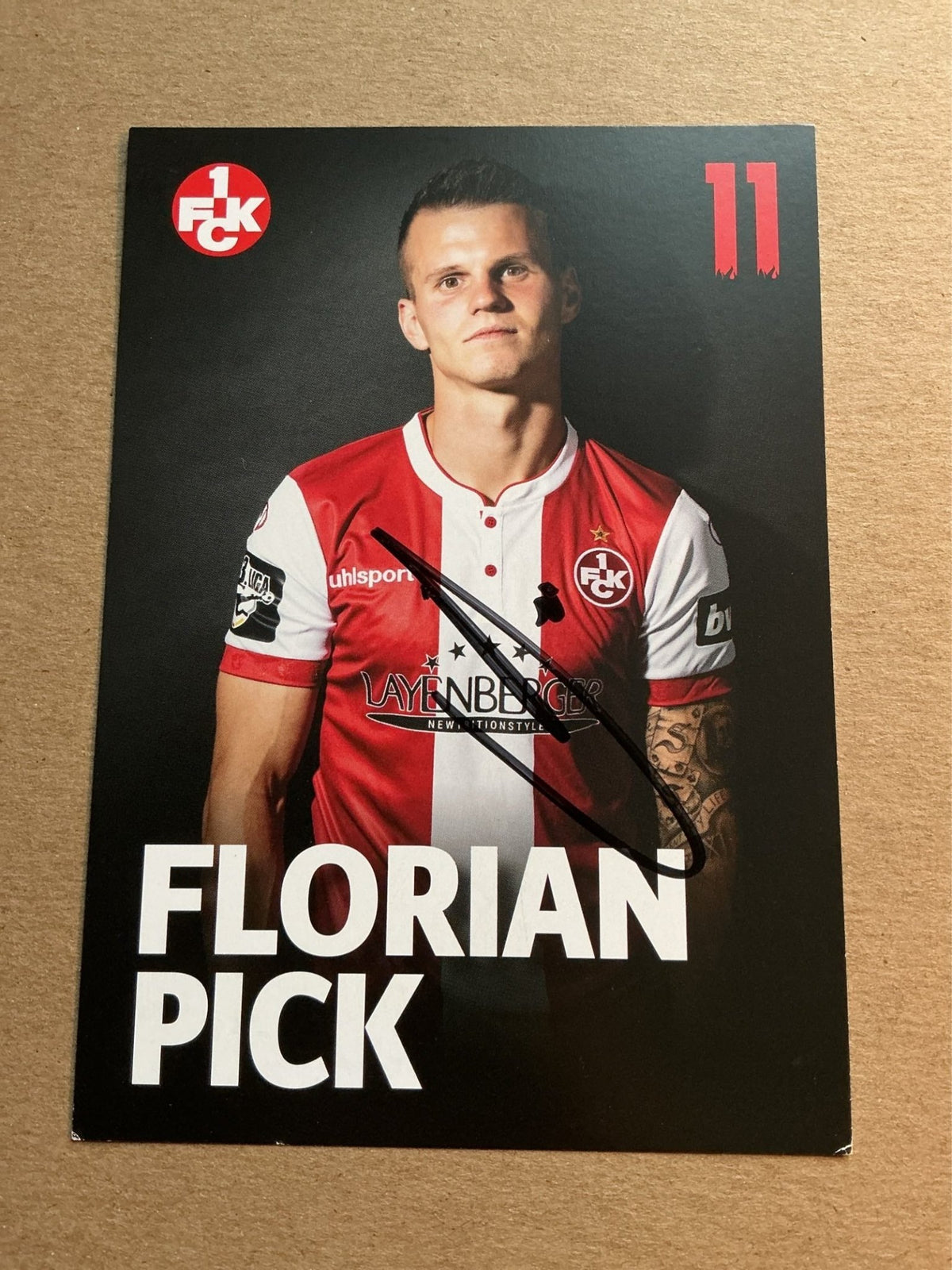 Florian Pick, Germany 🇩🇪 1.FC Kaiserslautern 2018/19 hand signed - Autographs-World