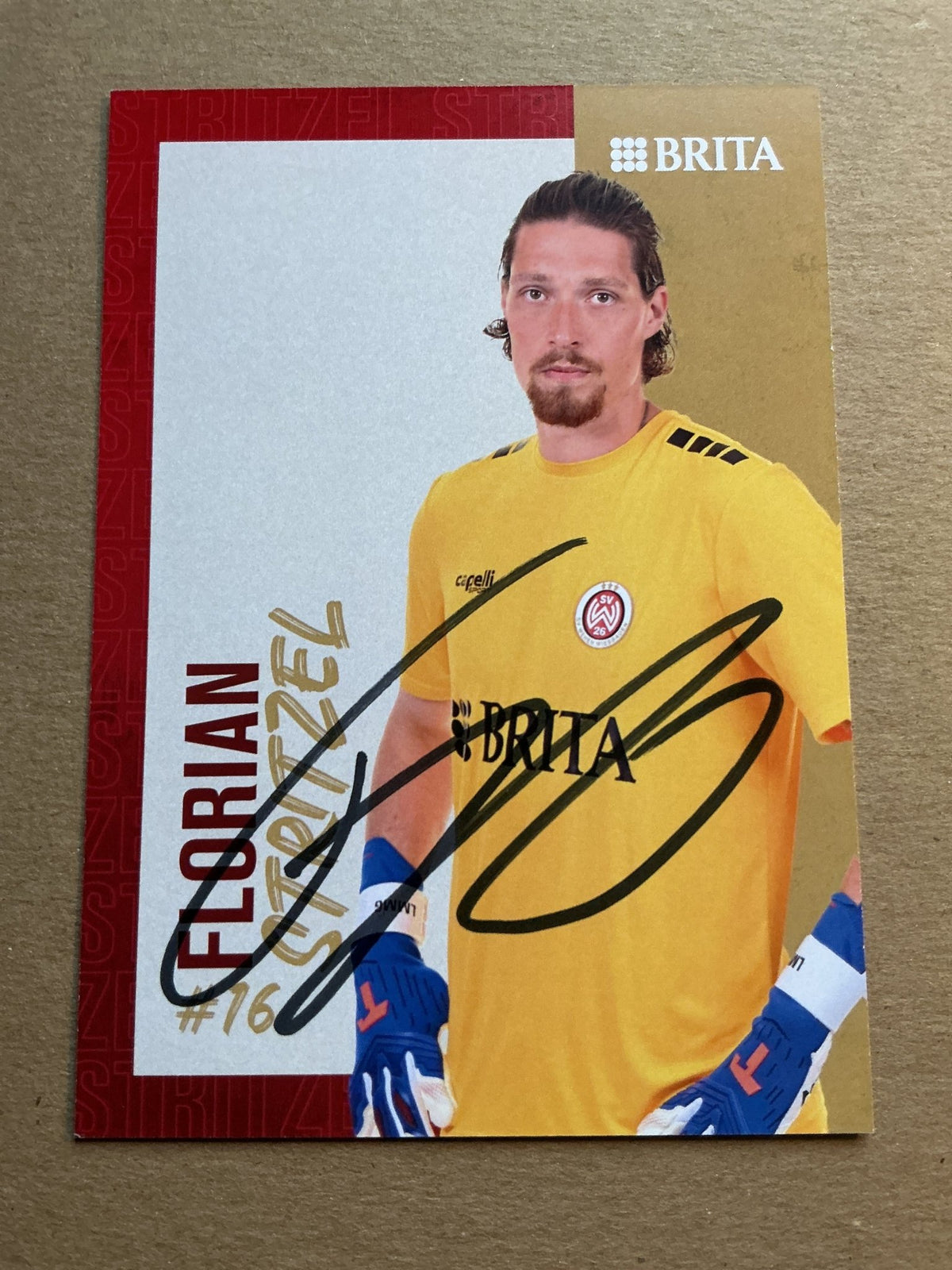 Florian Stritzel, Germany 🇩🇪 SV Wehen Wiesbaden 2023/24 hand signed - Autographs-World