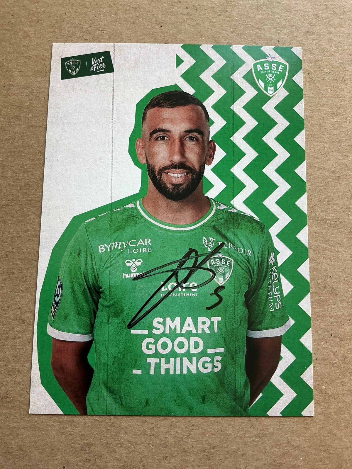 Florian Tardieu, France 🇫🇷 AS Saint-Etienne 2023/24 hand signed - Autographs-World