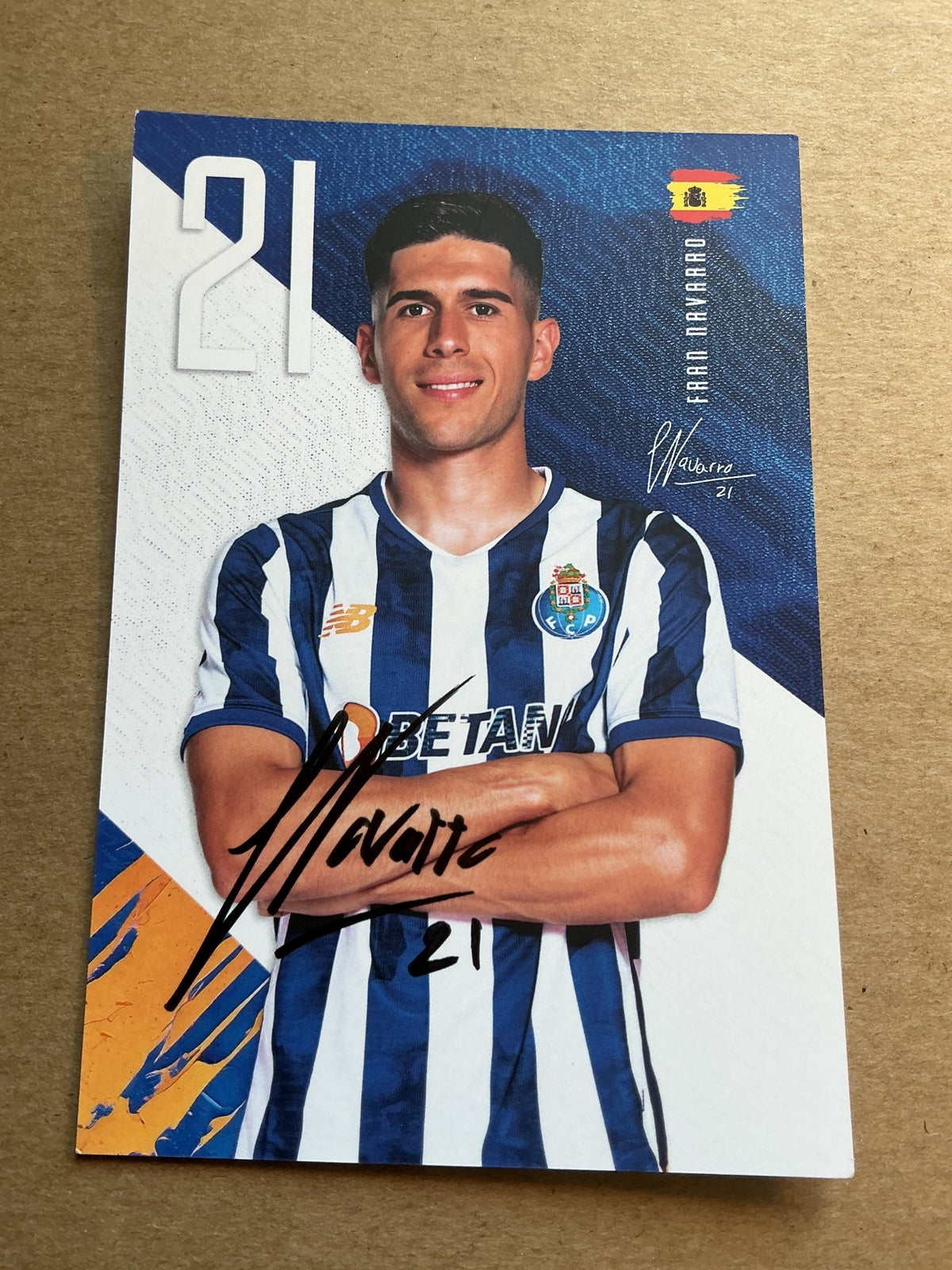 Fran Navarro, Spain 🇪🇸 FC Porto 2024/25 hand signed - Autographs-World