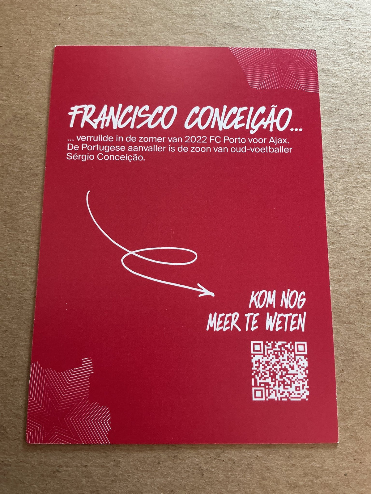 Francisco Conceicao, Portugal 🇵🇹 Ajax Amsterdam 2022/23 hand signed - Autographs-World
