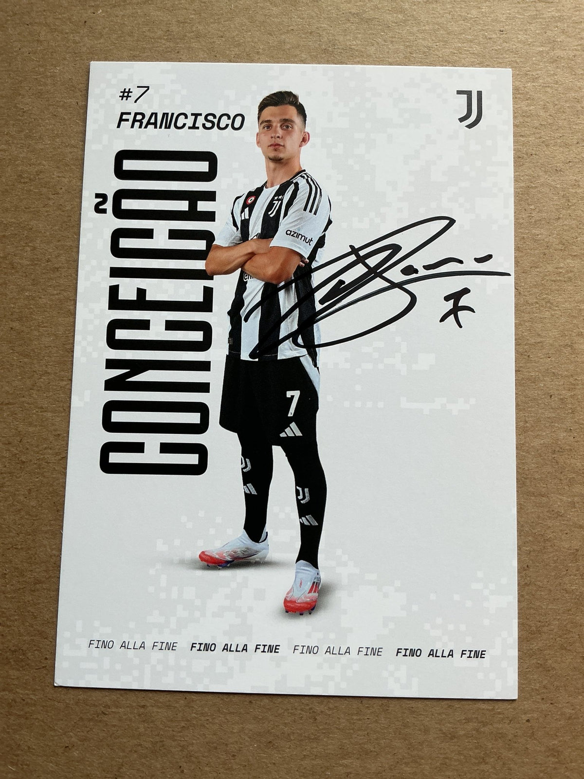 Francisco Conceicao, Portugal 🇵🇹 Juventus FC 2024/25 hand signed - Autographs-World